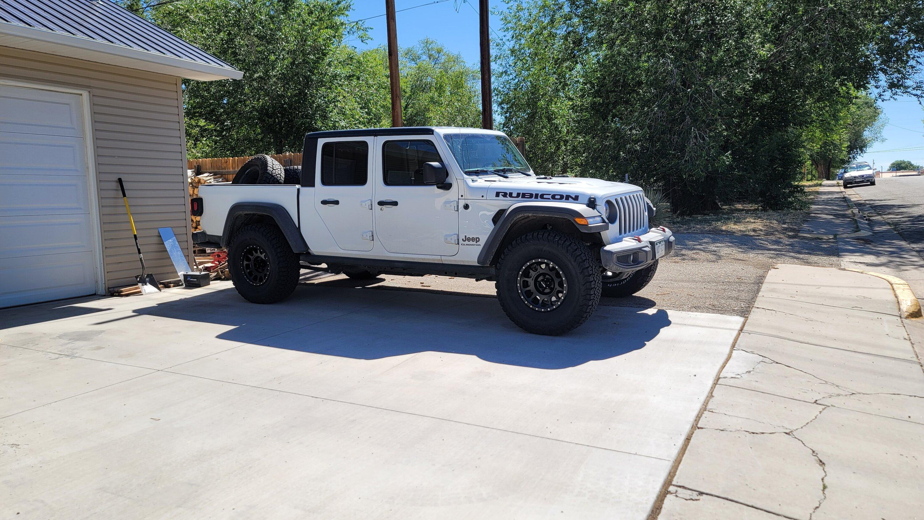 Jeep Gladiator Deisel lift specifics 20220708_161442