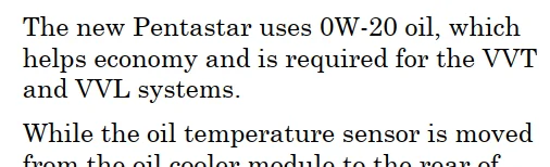 Jeep Gladiator is 0W-20 really the right oil ? 1657471390391