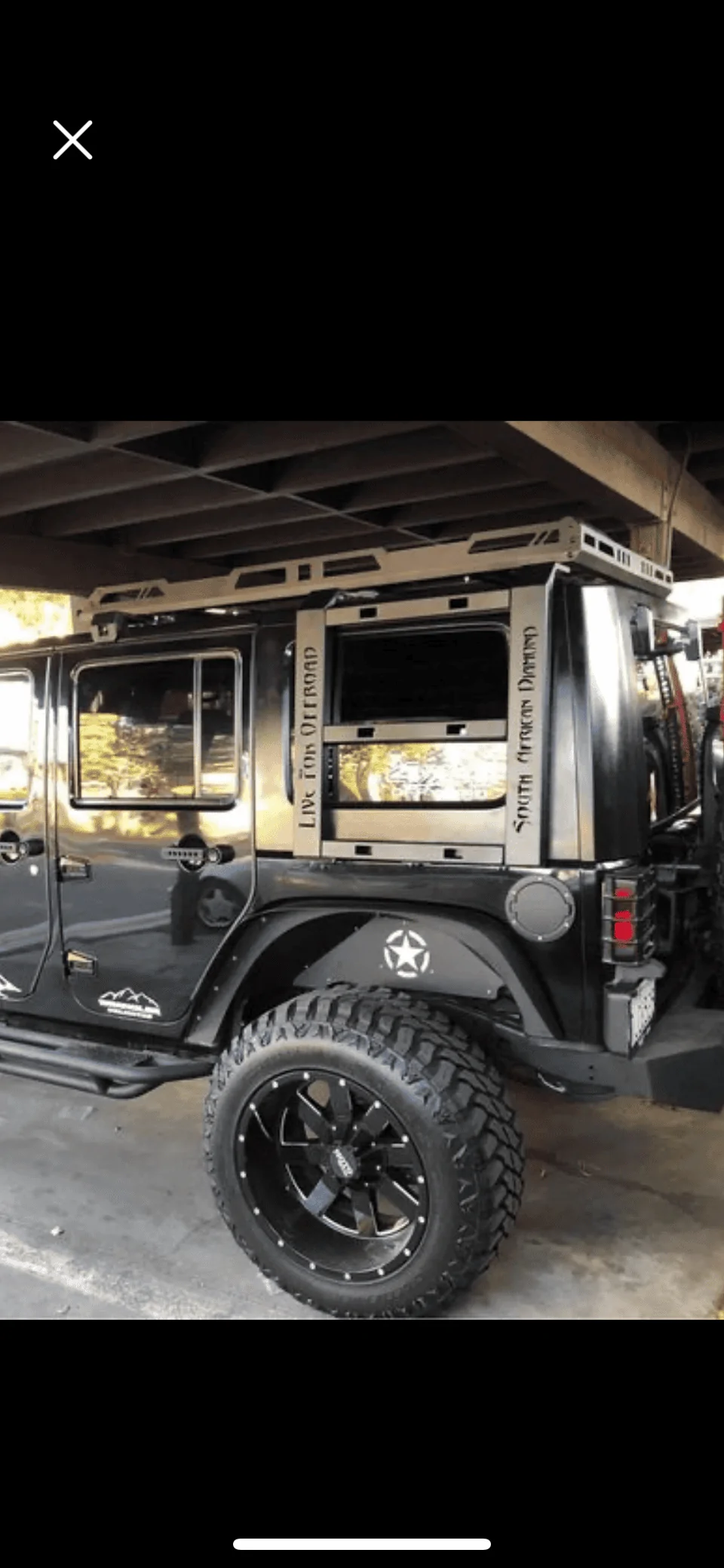 Jeep Gladiator Bed rack with a cargo tray and ladder E66A1240-8CBC-40CB-88F1-4A34FF73CD5E