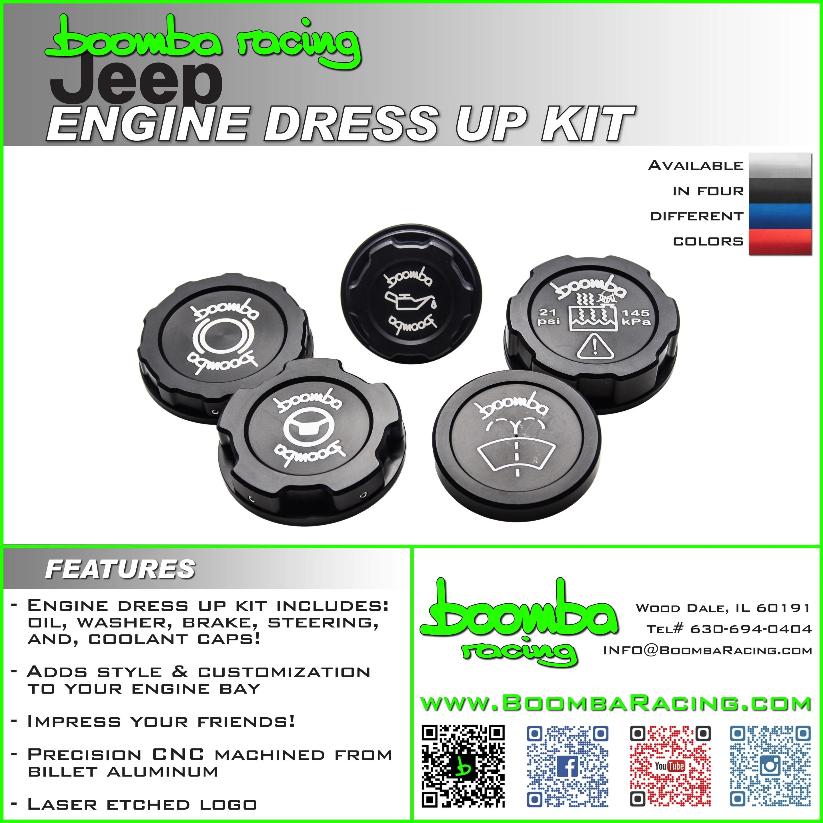 Jeep Gladiator Boomba Racing Jeep Engine Dress Up Kit Jeep_Dress_Up_Kit