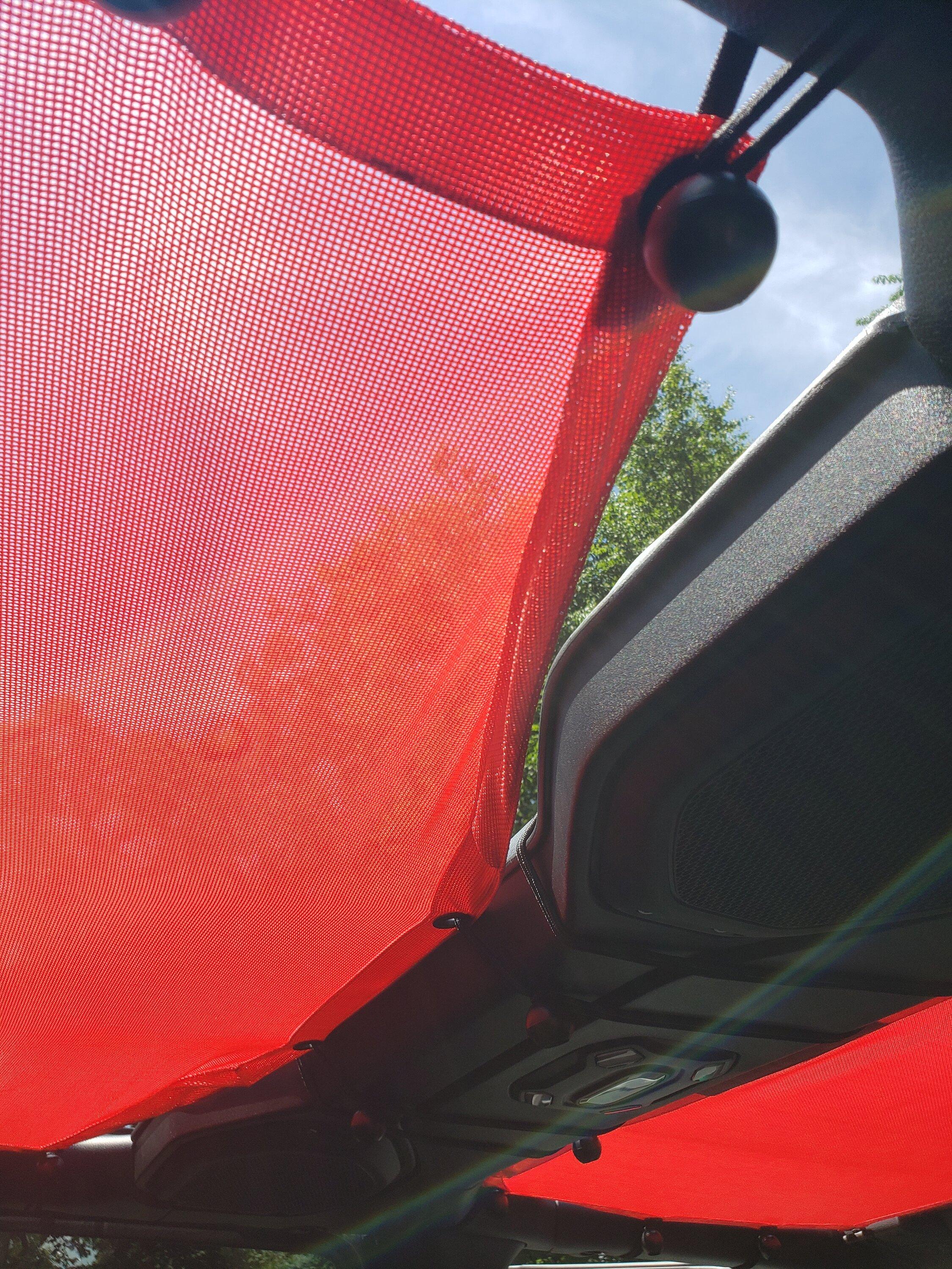 Jeep Gladiator Alien sunshade  .....  is mine messed up? 20220713_150058