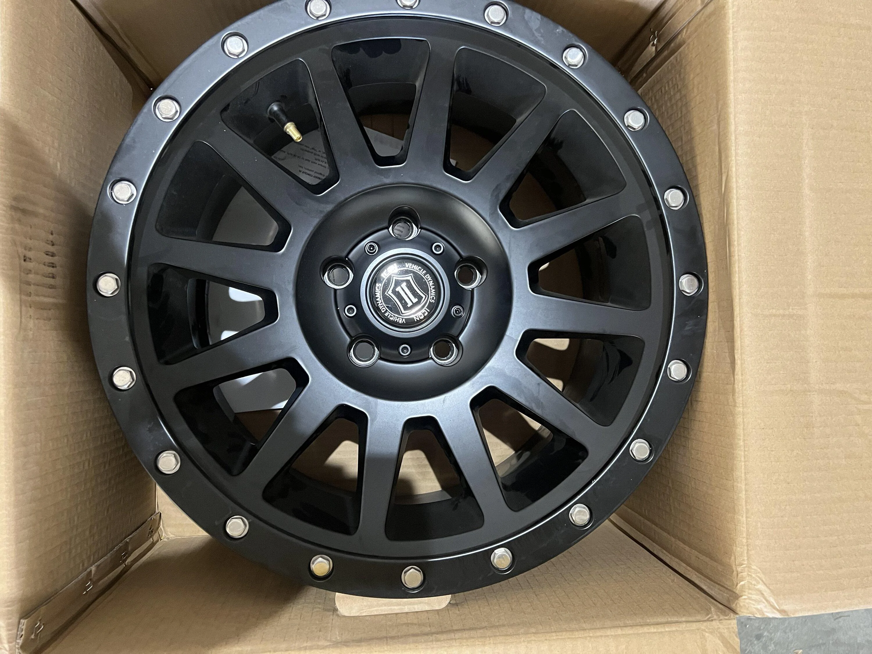 Jeep Gladiator 17x8.5 Icon Compression Wheels - Matte Black (5) - $800 1371EA8C-A255-4E4F-9C74-E05A3D9A898D