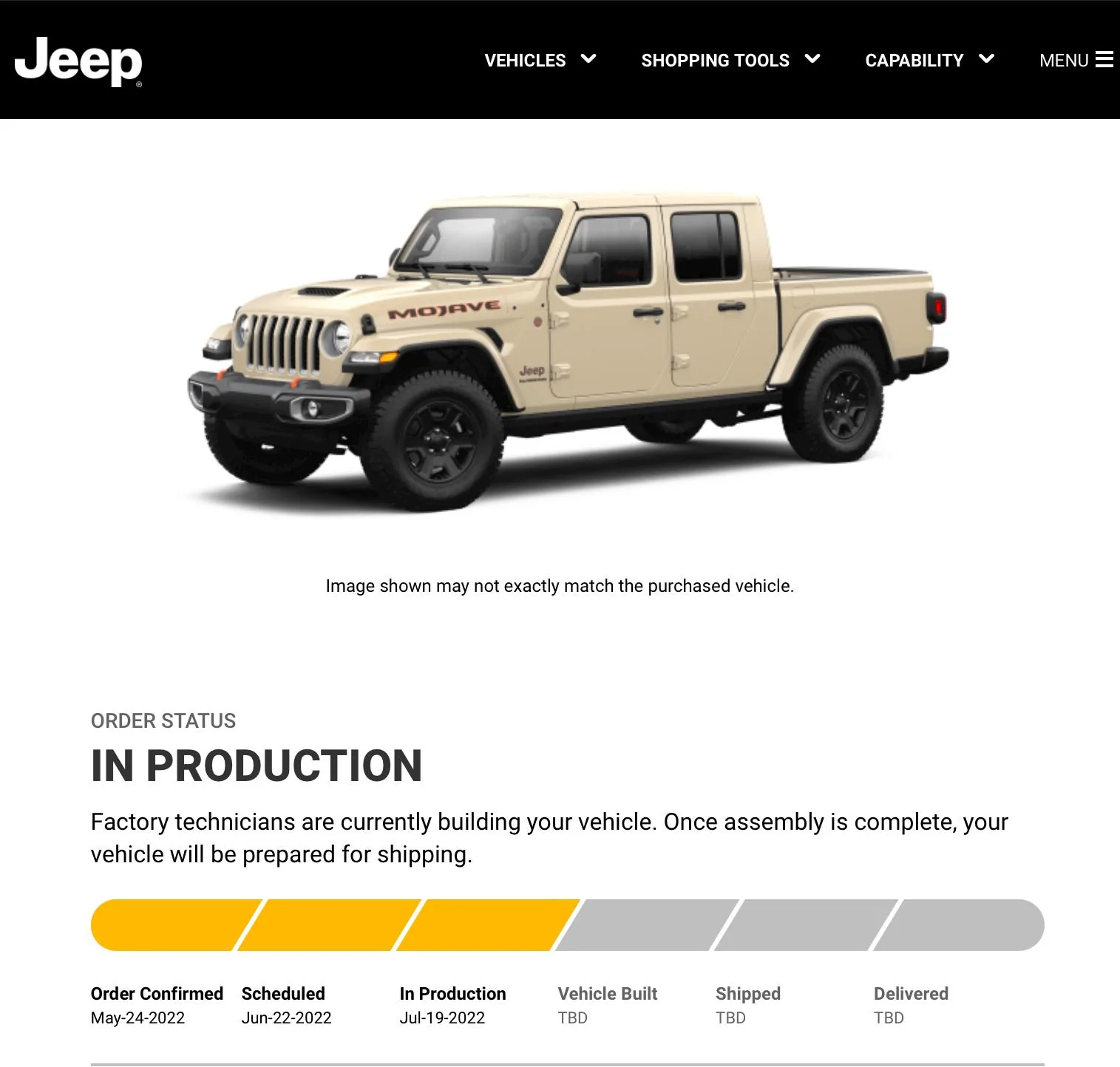 Jeep Gladiator Gladiator Window Sticker and Build Sheet Order Tracking 401EC627-D90D-4575-8A8C-0831FBD8D765