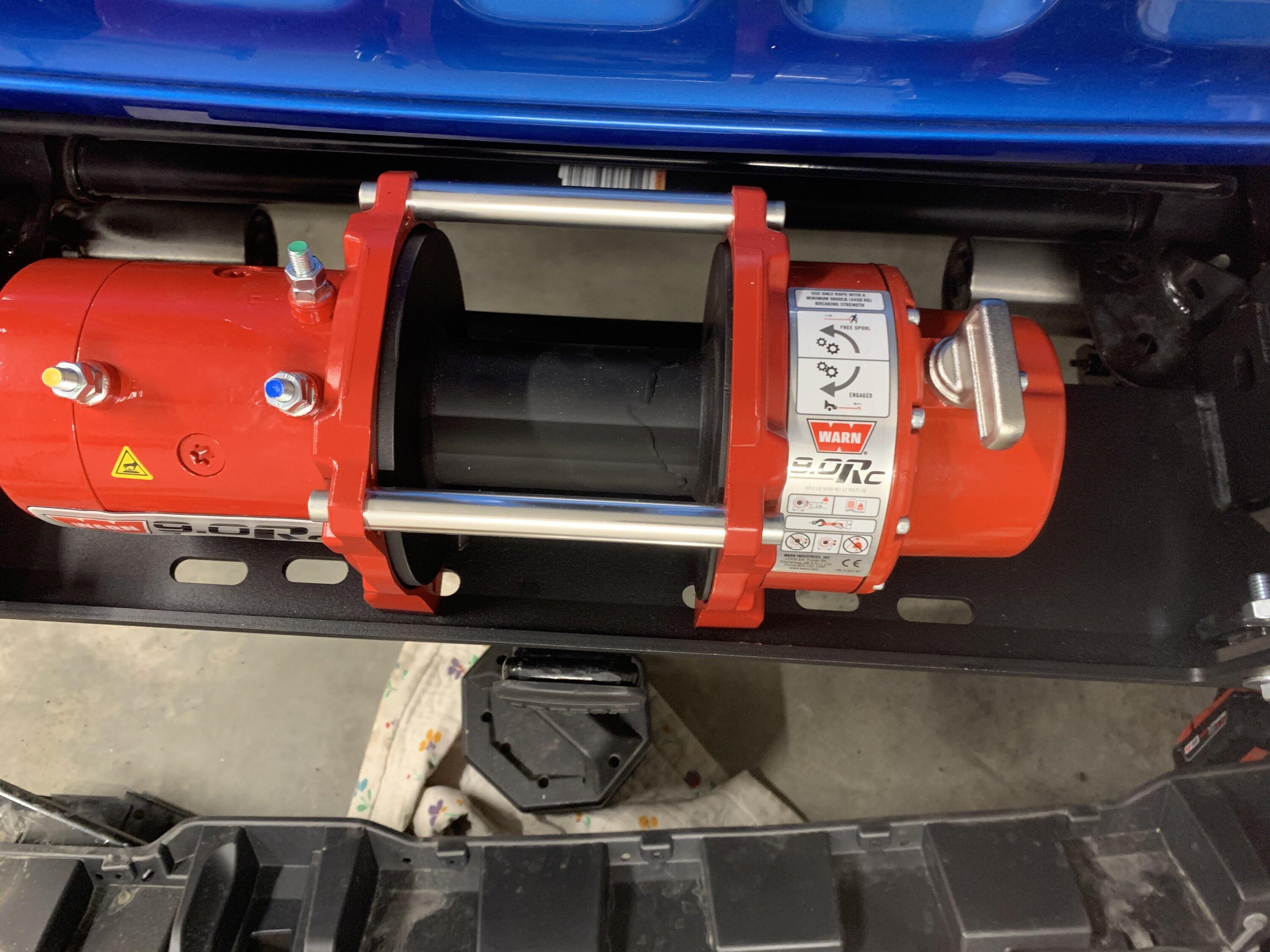 Jeep Gladiator Install 9000 lb. Warn winch on Mojave  plastic bumper, record time and zero sag! C7979CC2-9123-456A-9CE4-A574659BCCA5