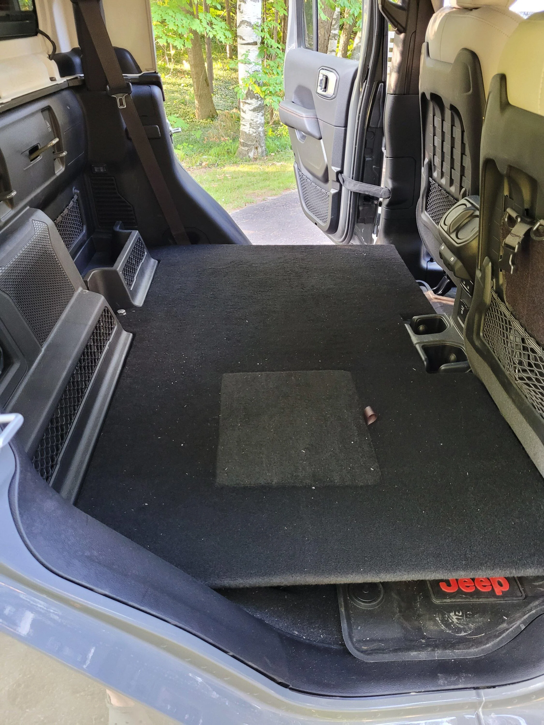 Jeep Gladiator Rear Seat Platform (After Rear Seat Removal - Rear Seat Delete) 20220710_193030