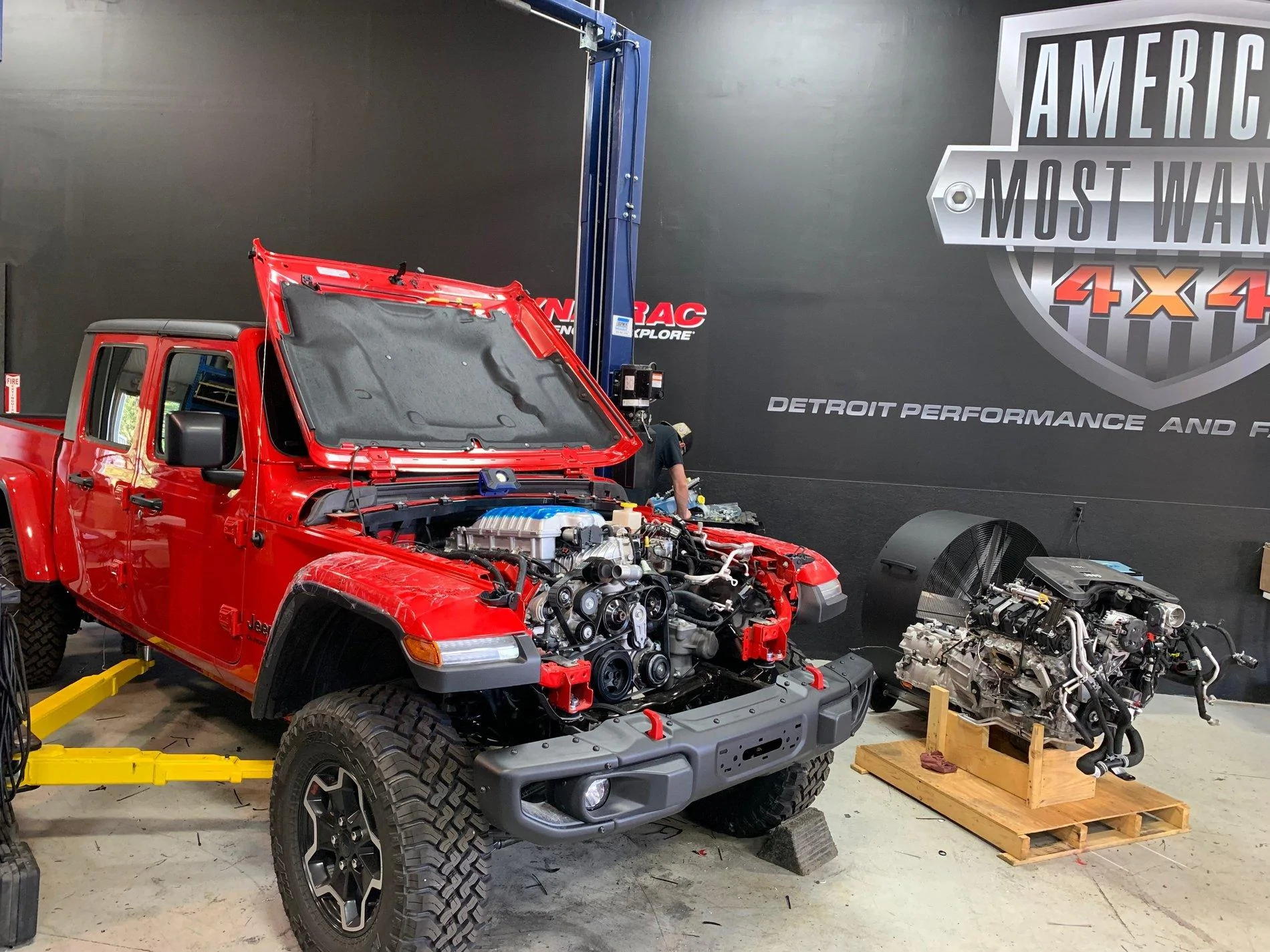 Jeep Gladiator Lucifer, Demon V8 Swapped Red Rubicon Gladiator IMG-4990