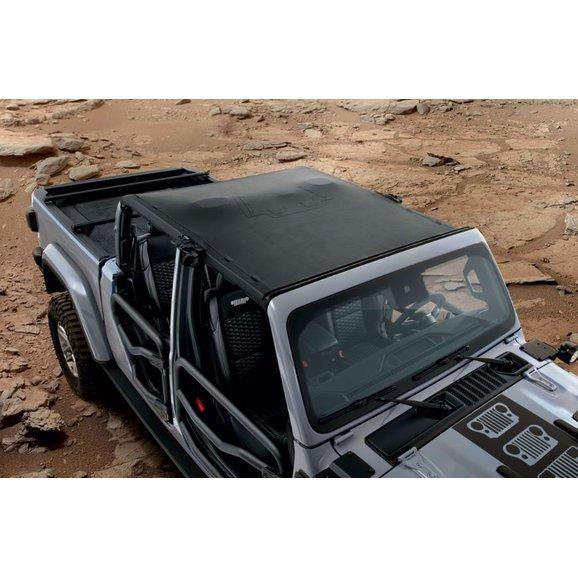 Jeep Gladiator Looking for an Emergency Rain Cover for Driving mopar-82215620-sun-bonnet-jeep-gladiator-jt-installed
