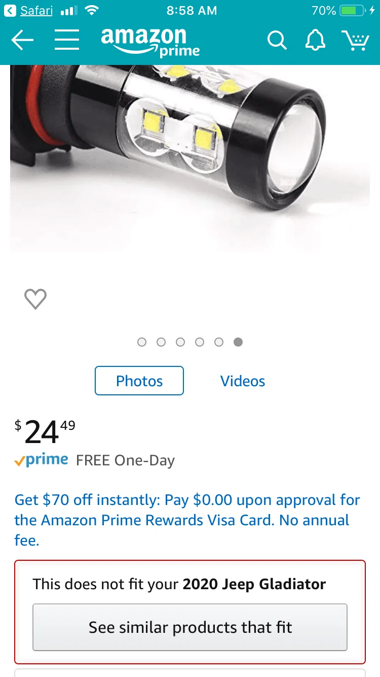 Jeep Gladiator LED Bulb Replacement - IT WORKS! 7878B648-BE89-4C4F-B4C6-CA1EB1240F47
