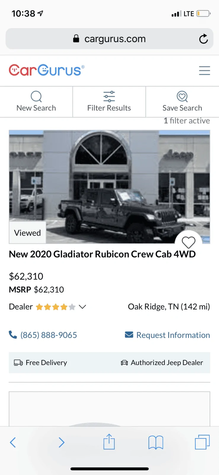 Jeep Gladiator First Granite Crystal VIN# Post Here 1404079F-1E31-4463-B53D-F633C371E910