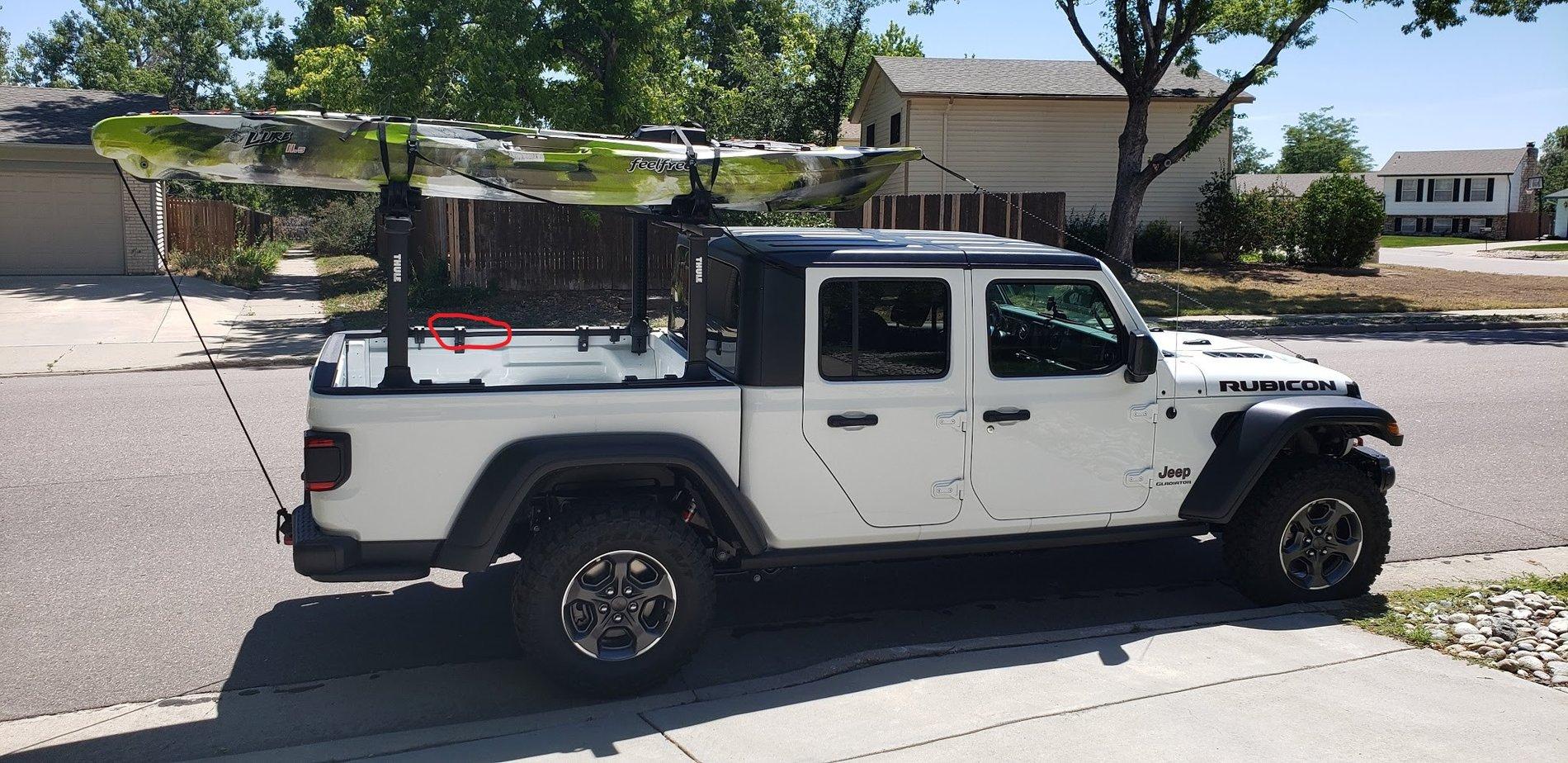 Jeep Gladiator Clamp on Style Bed Racks ? BedRailCapIssue