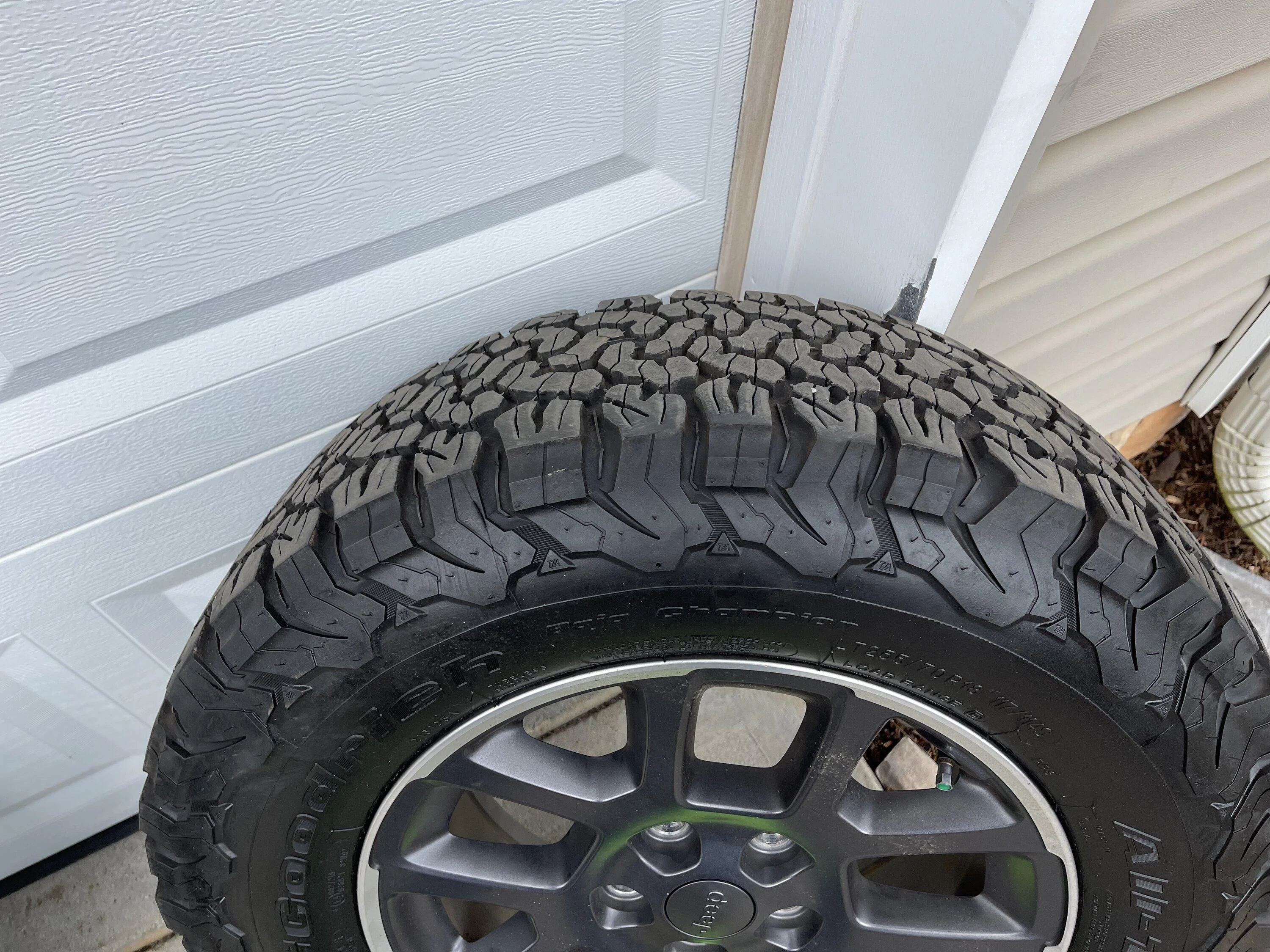 Jeep Gladiator Barely used 2021 Gladiator Overland wheels with brand new BF Goodrich ATs for sale! DAE4B336-8E2C-4BD3-9E56-163DDA3F32E9