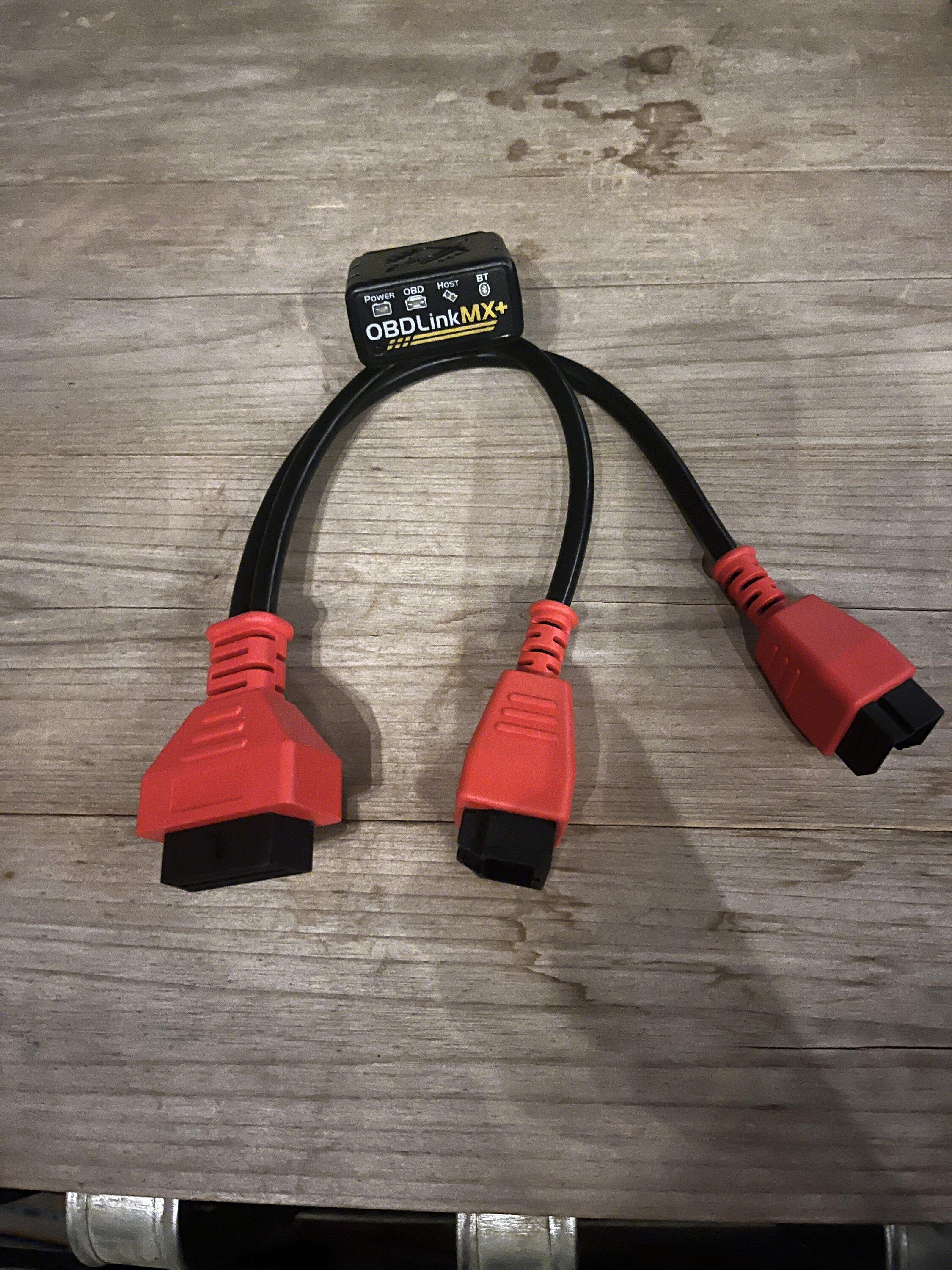 Jeep Gladiator OBDLink max+ and bypass cable for JScan 90F08301-81E8-49CA-B210-30EA9CE8F85B