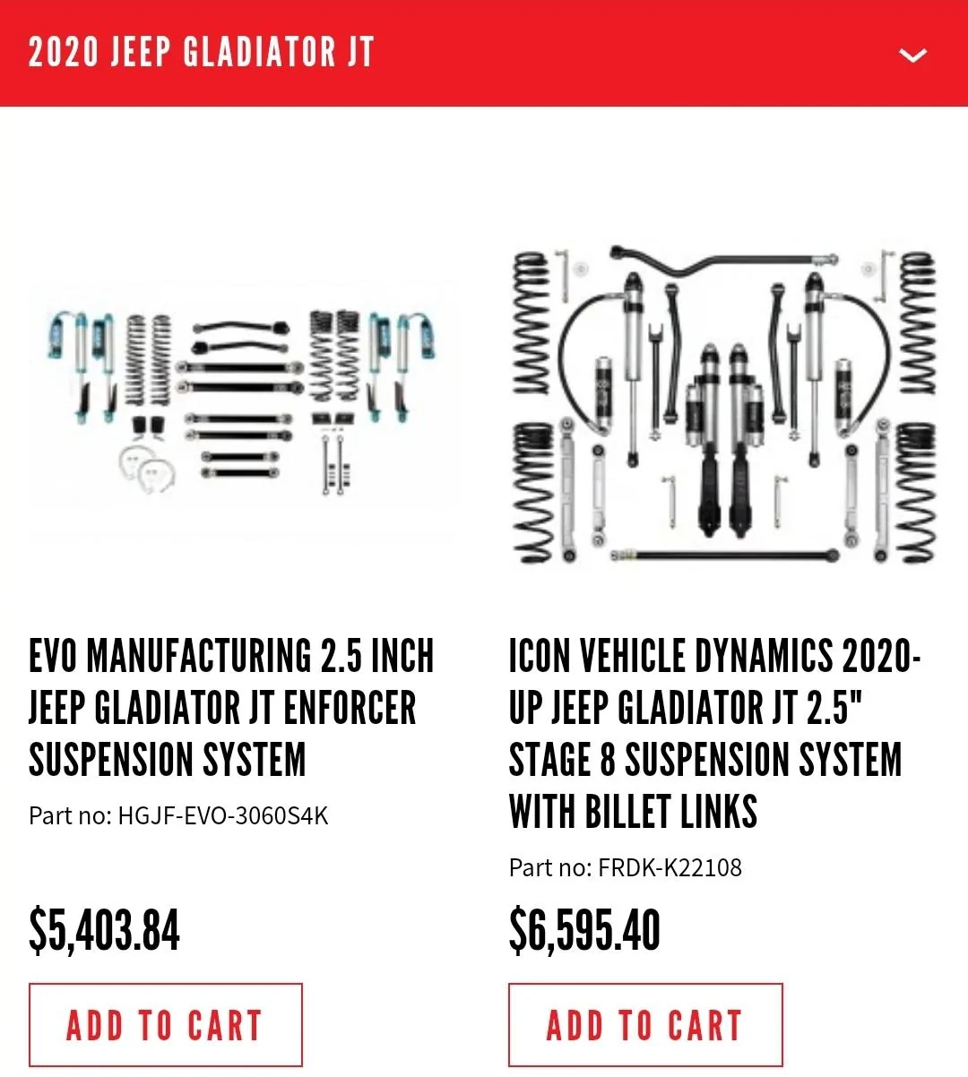 Jeep Gladiator Rant: How "Over Priced"  many products are. Screenshot_20220727-165447_Chrom