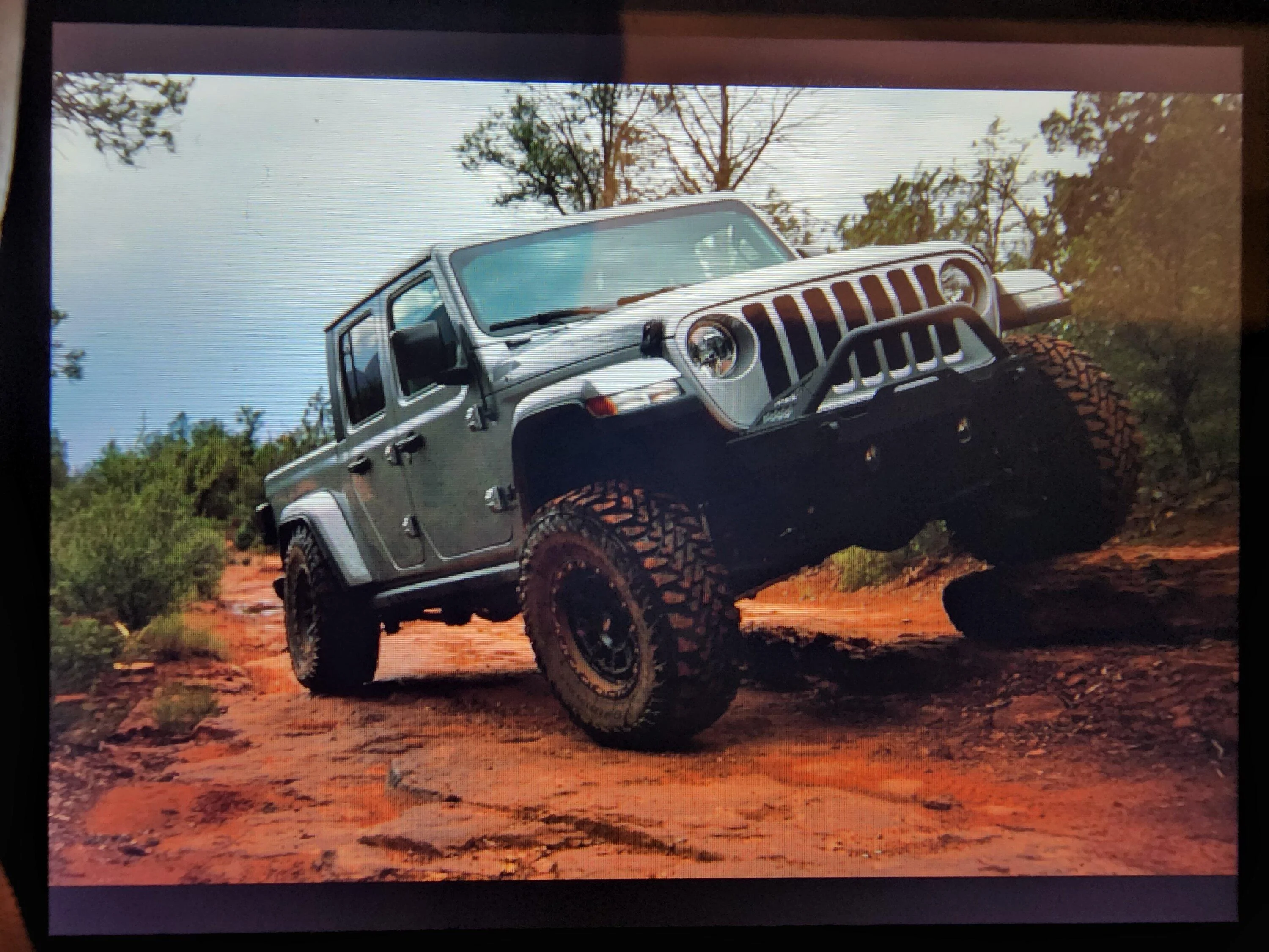 Jeep Gladiator Sedona trails in the rain 20220727_190159