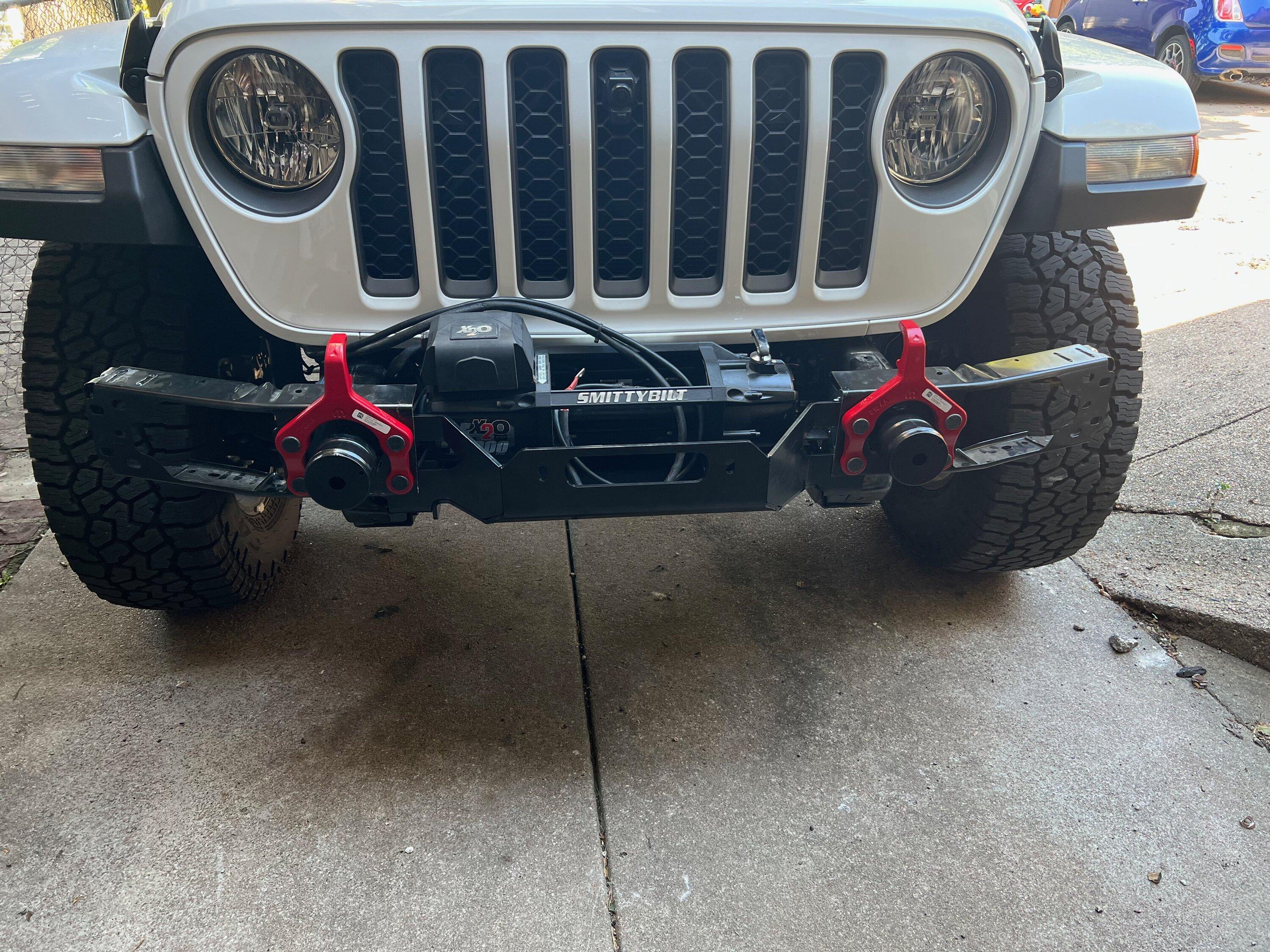 Jeep Gladiator Installed a winch on my stock (plastic) Rubicon bumper - DIY writeup IMG_3118