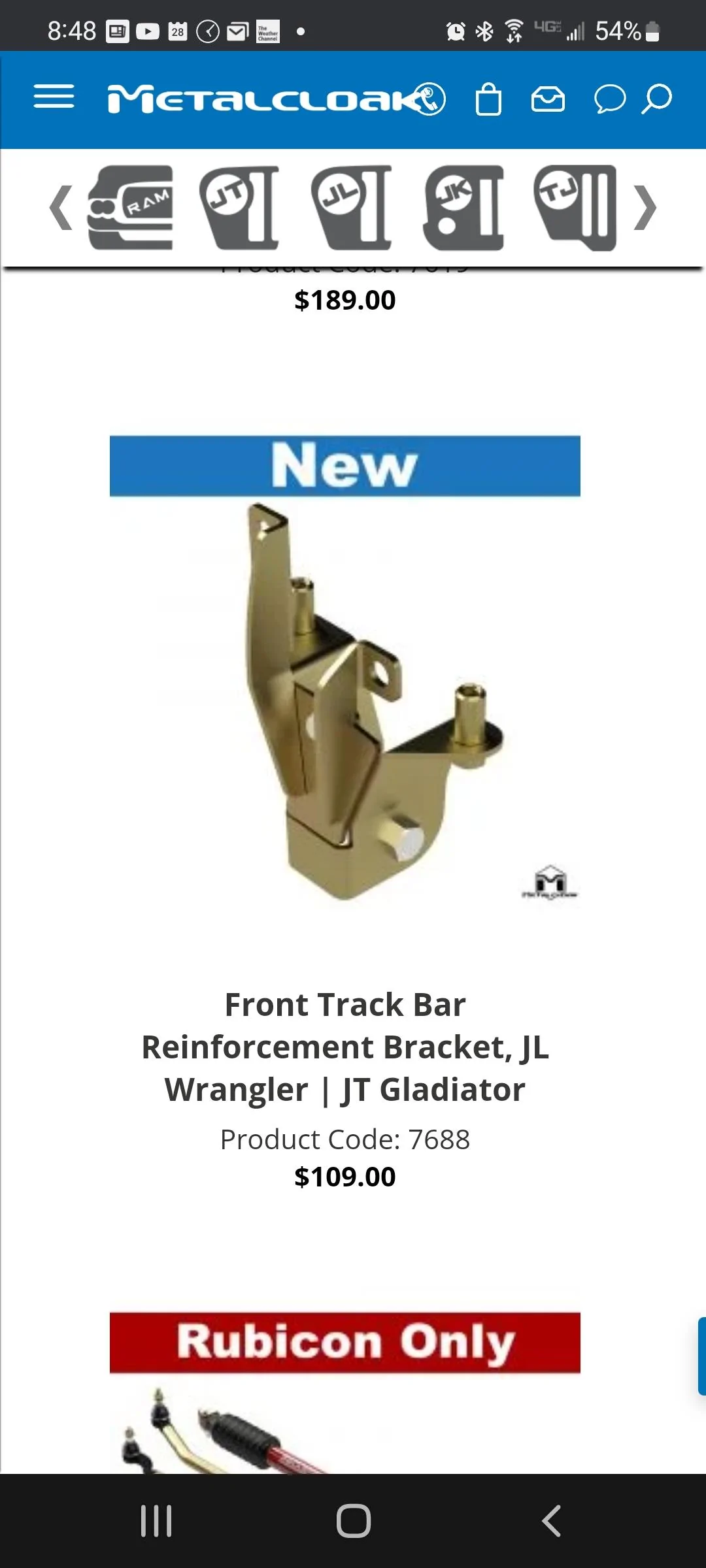 メタルクローク セクターシャフトブレース JLラングラー メタル