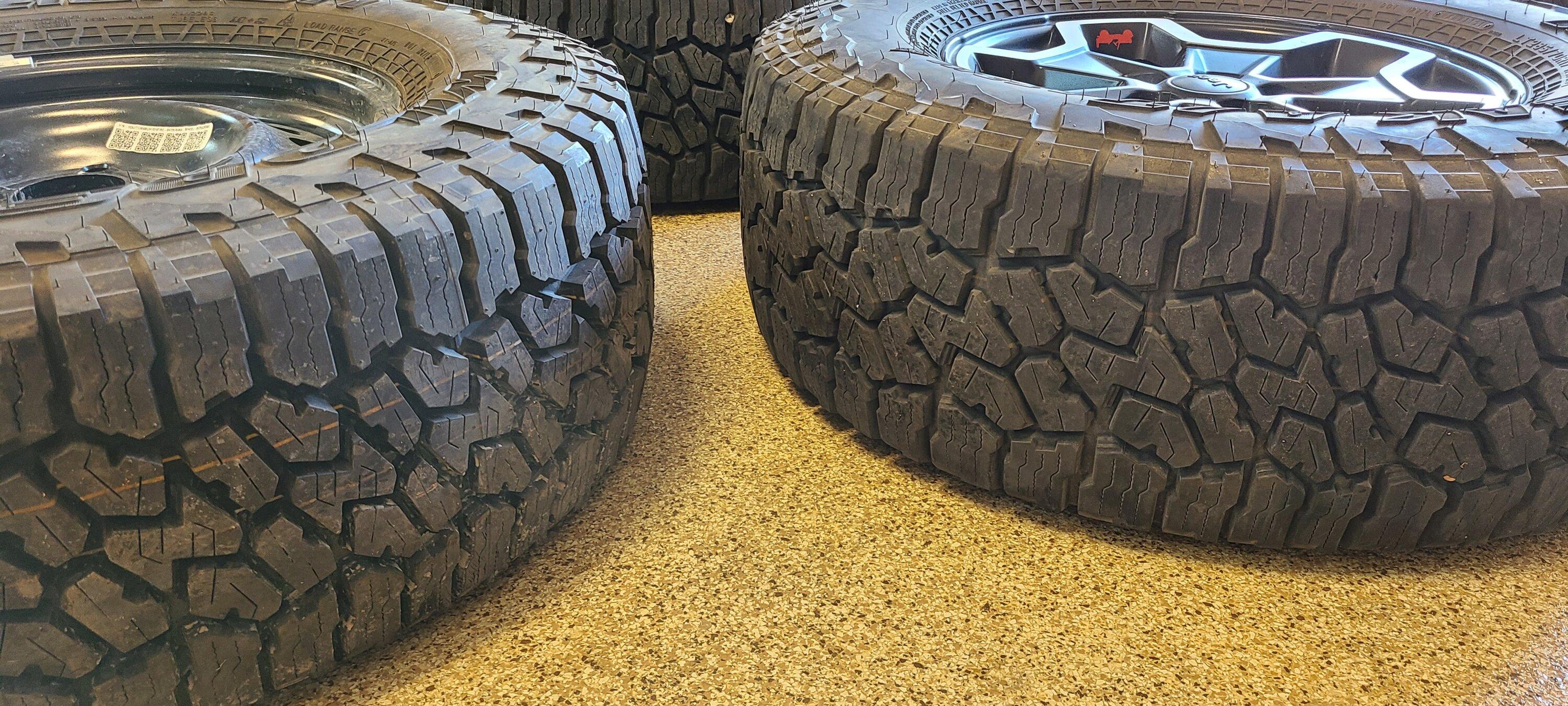 Jeep Gladiator Rubicon Wheels & Tires (Wildpeak ATs) + Spare (5k miles, no TPMS, slow leak patched & plugged by Discount Tire) $650 20220428_172649