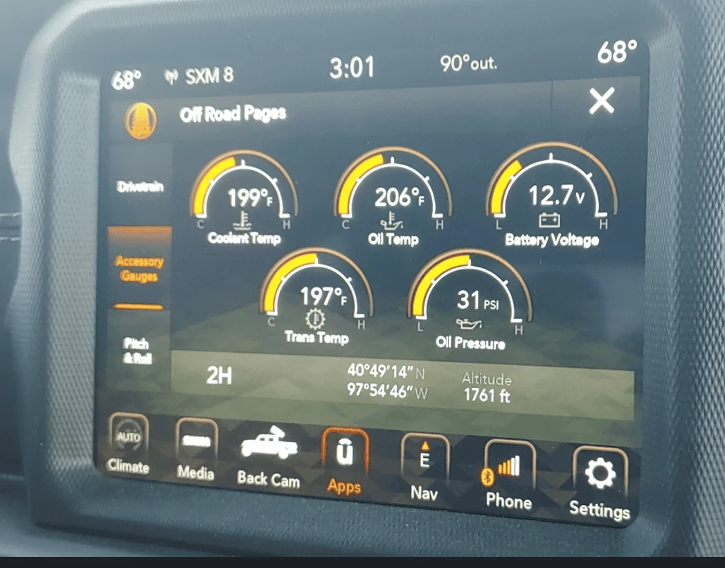 Jeep Gladiator Your battery voltage - truck off and at rest 1659048665316