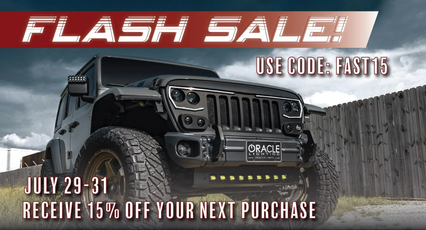 Jeep Gladiator ORACLE Lighting FLASH SALE: 15% off THIS WEEKEND only! j