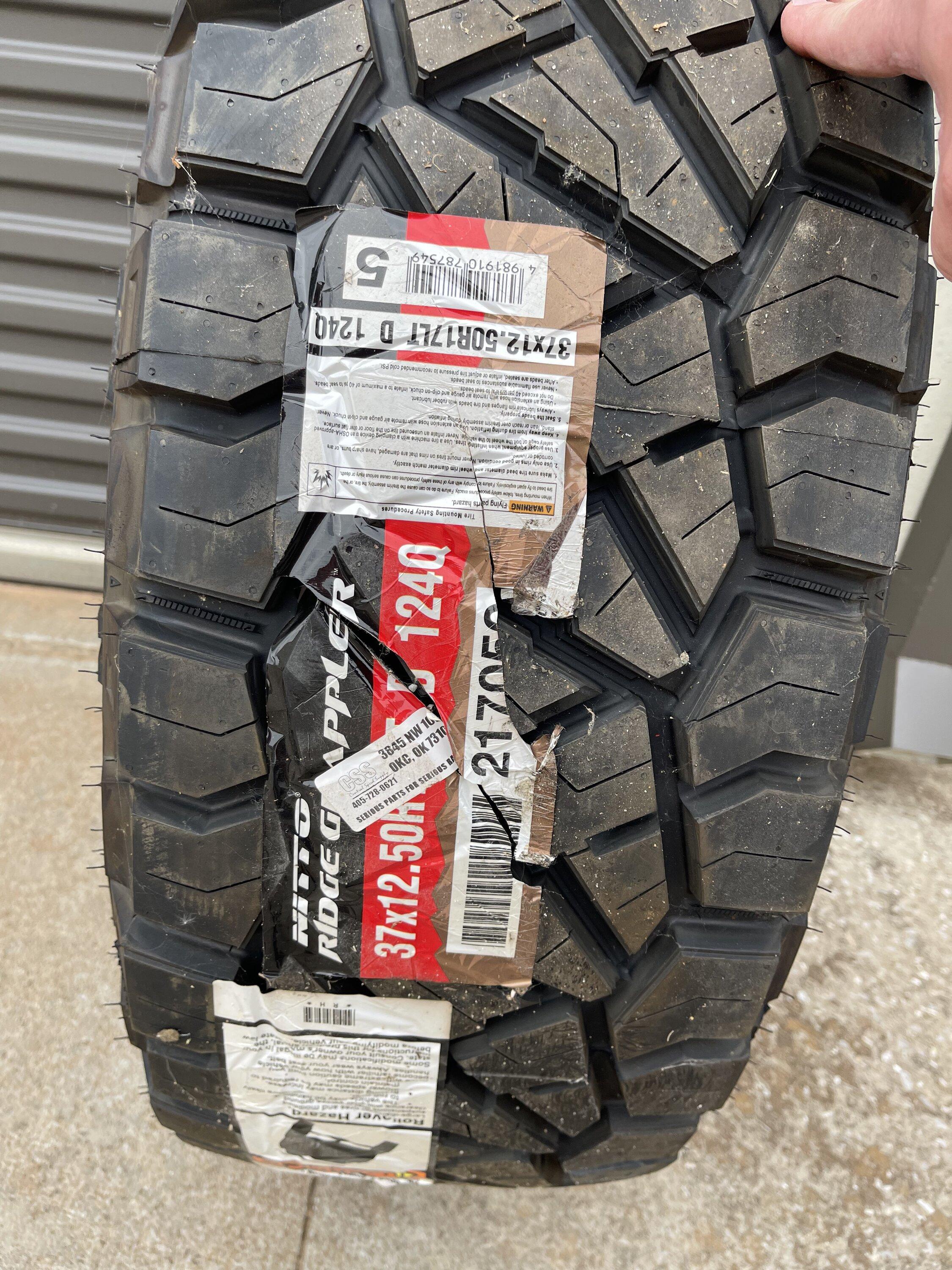 Jeep Gladiator Nitto Ridge Grappler 37” New 096096B9-67BA-4F48-B466-375D2EC33D80
