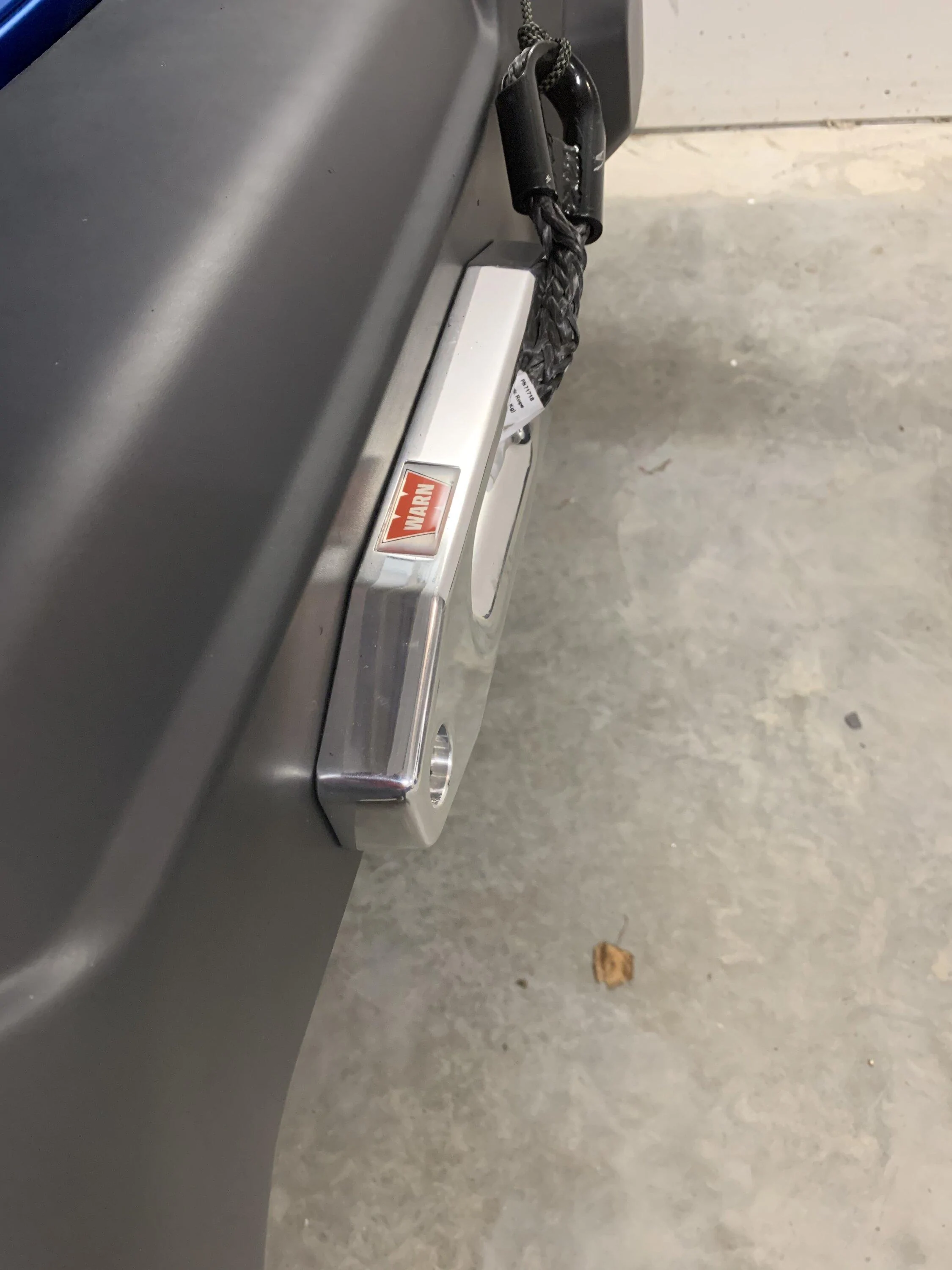 Jeep Gladiator Install 9000 lb. Warn winch on Mojave  plastic bumper, record time and zero sag! 54C05C66-E426-4D00-B677-B158C85957F8