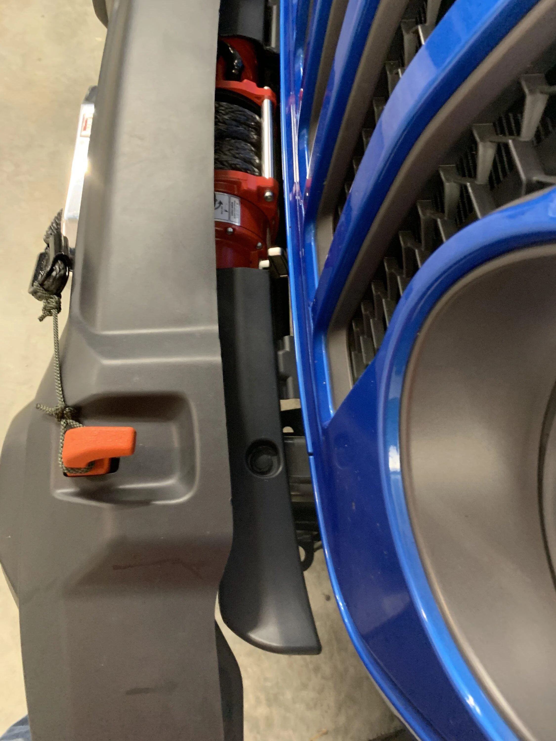 Jeep Gladiator Install 9000 lb. Warn winch on Mojave  plastic bumper, record time and zero sag! 2C6017FA-235A-4249-A474-EF2FA5BBA88D