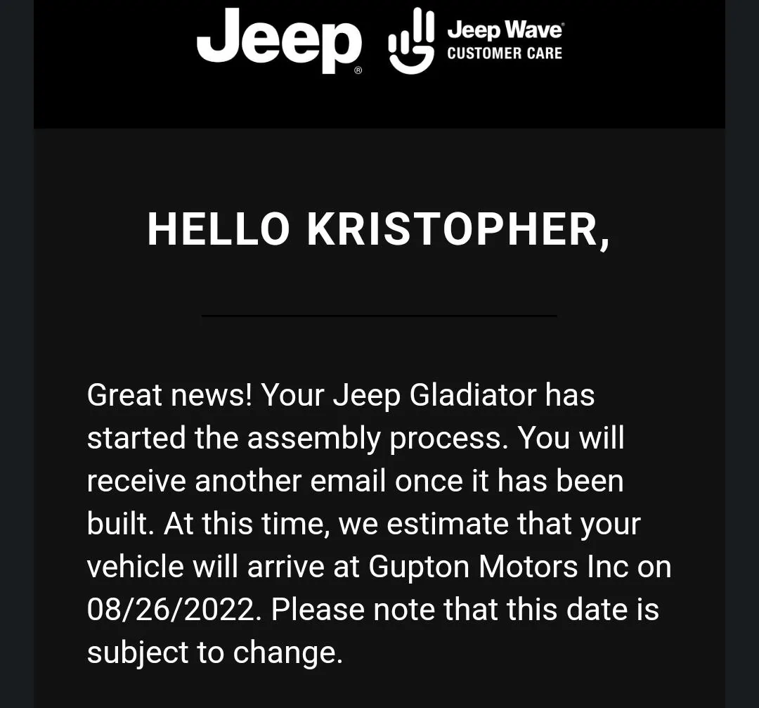 Jeep Gladiator Gobi Gladiators Waiting Room Screenshot_20220802-120433_Gmail