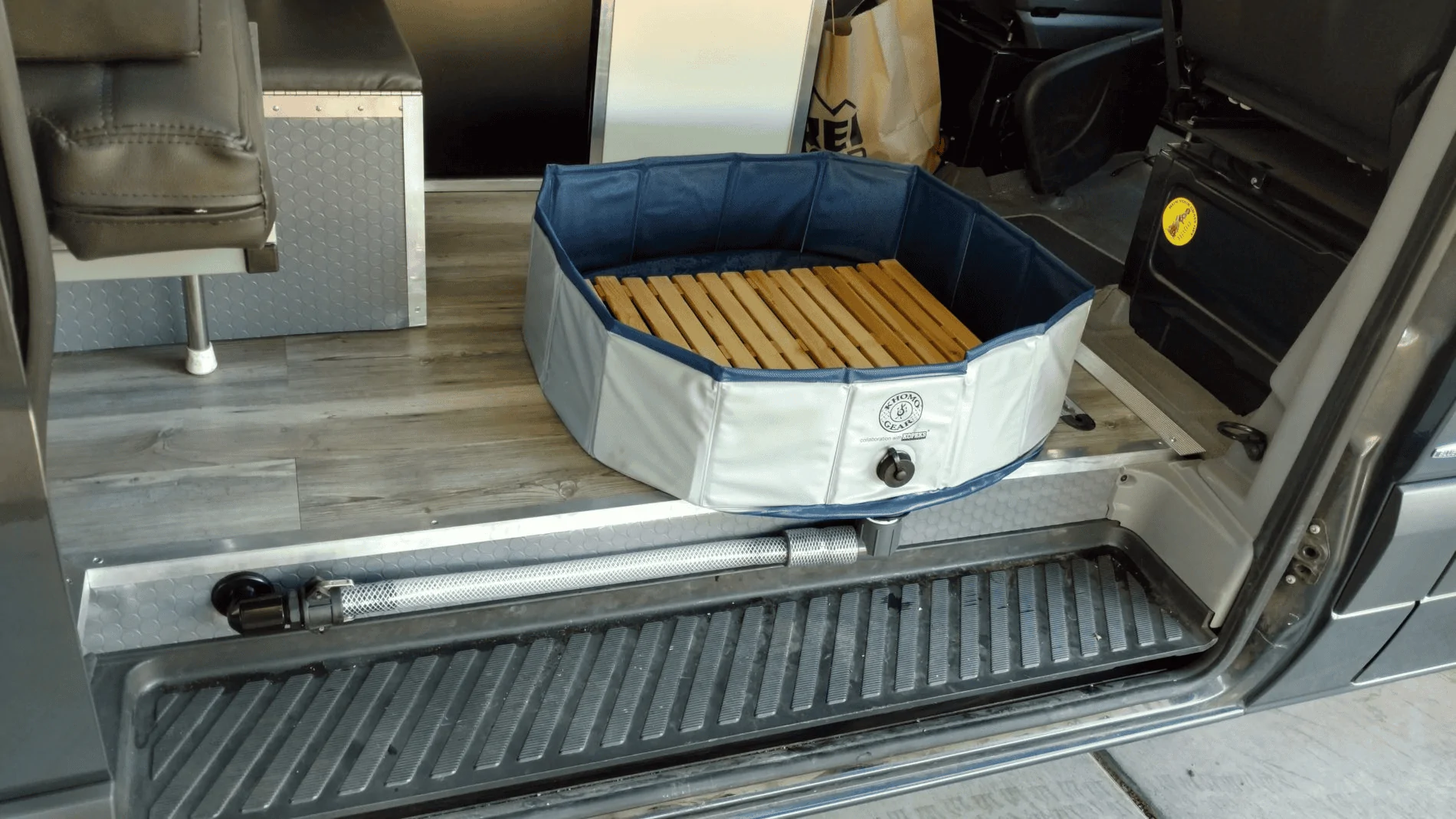 Jeep Gladiator Source for a portable shower base 1659476462026