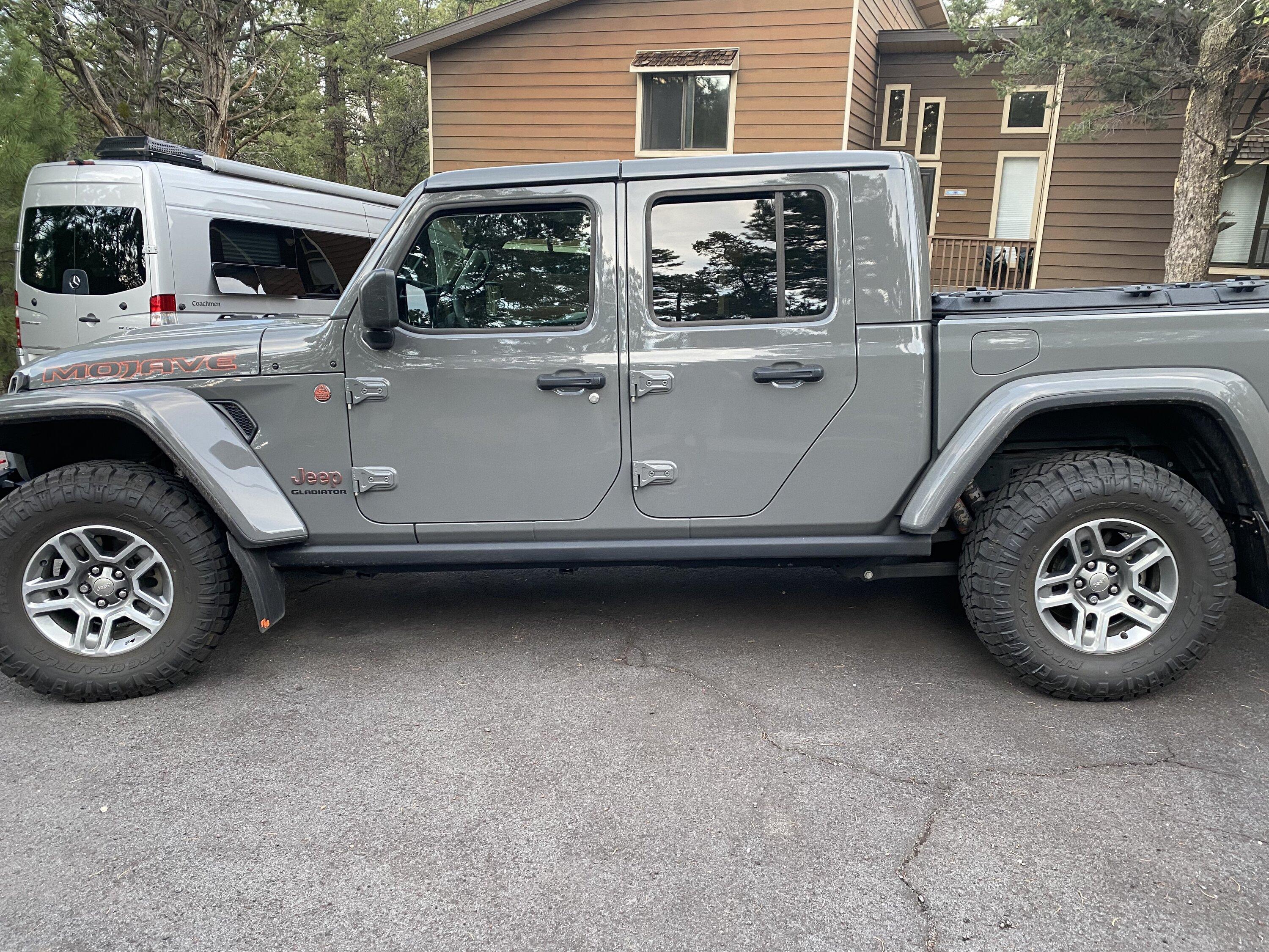 Jeep Gladiator Replacing my stock Mojave tires for some more AT tires? JT Mojave Dr Side