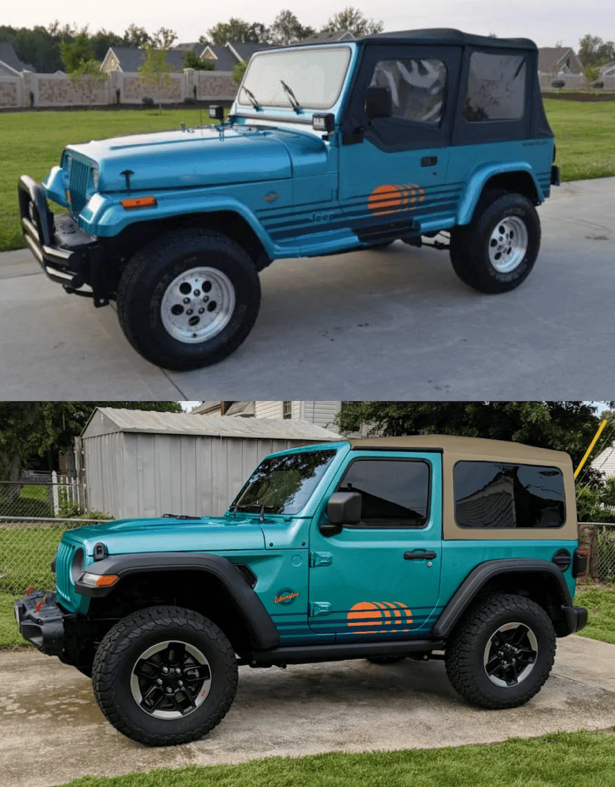 Jeep Gladiator People confused why I removed Mojave hood stickers and badges from my Jeep Jeep Islander 2pic