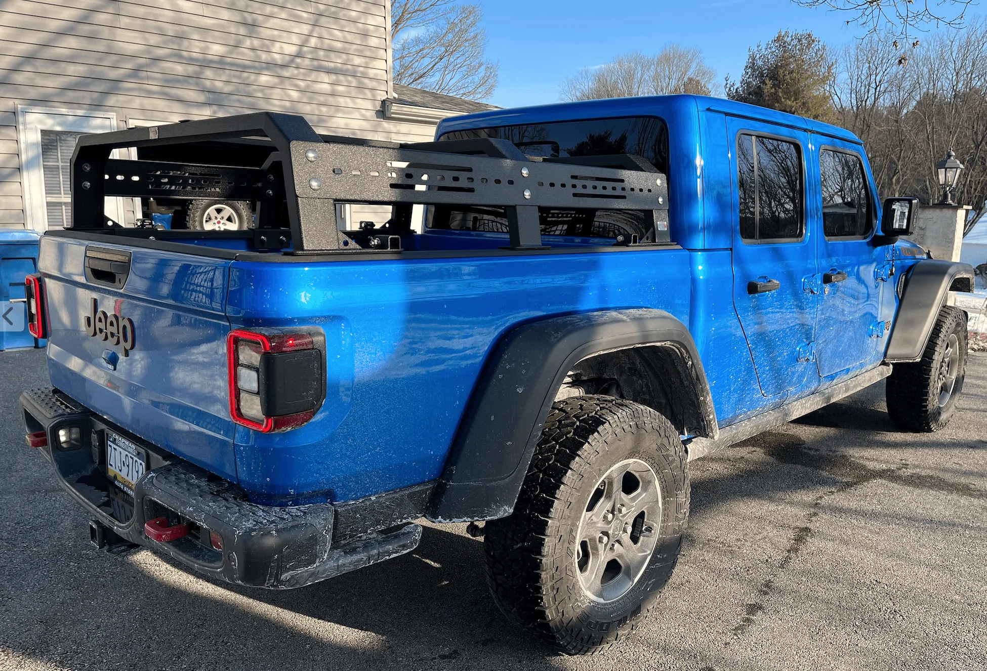 Jeep Gladiator Fishbone Offroad FB22150 Tackle Rack Half Height for 20-22 Jeep Gladiator JT 1659558127808