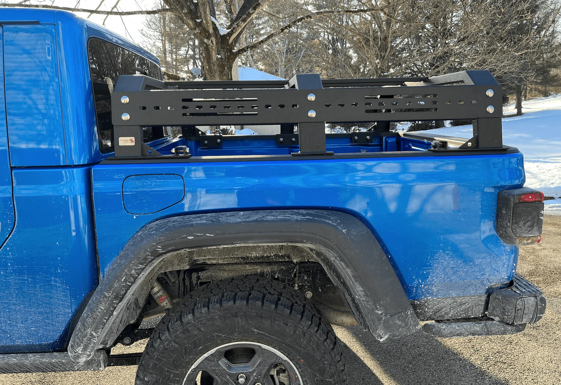 Jeep Gladiator Fishbone Offroad FB22150 Tackle Rack Half Height for 20-22 Jeep Gladiator JT 1659558148202