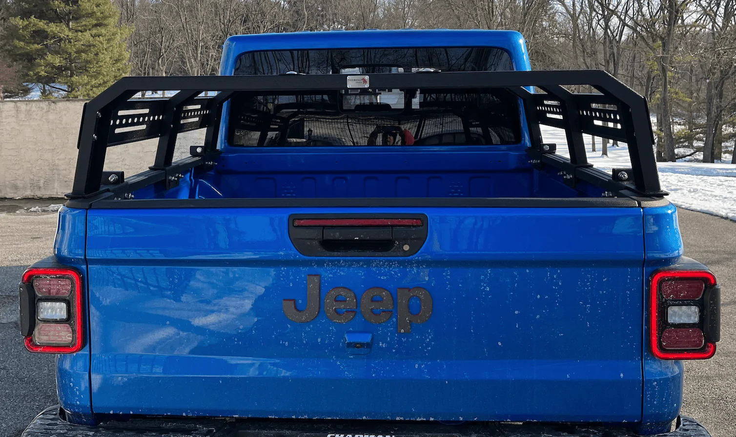 Jeep Gladiator Fishbone Offroad FB22150 Tackle Rack Half Height for 20-22 Jeep Gladiator JT 1659558186864
