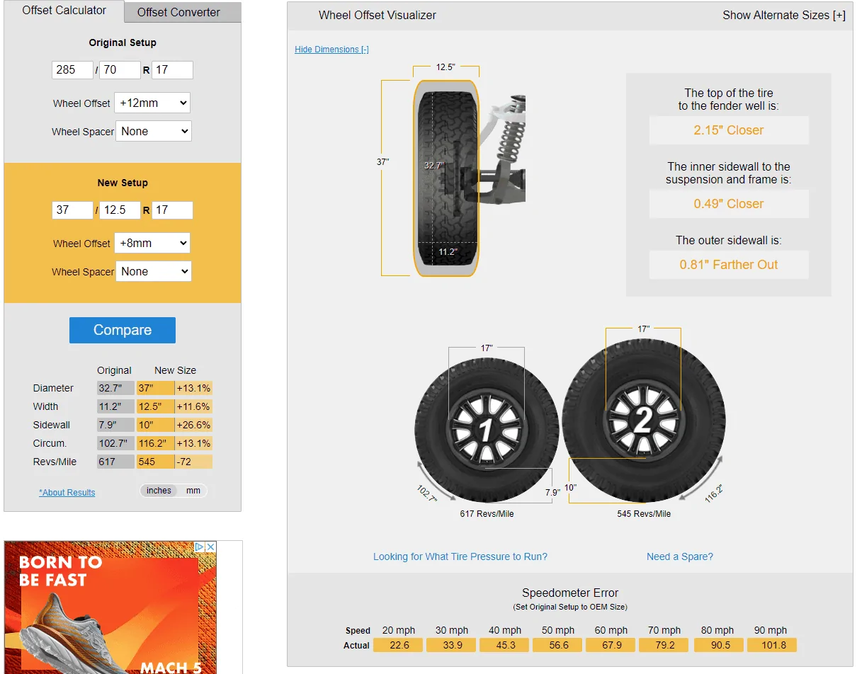 Jeep Gladiator Anyone Running 37s on 20s? Here's a Possible Deal Screenshot 2022-08-05 160027