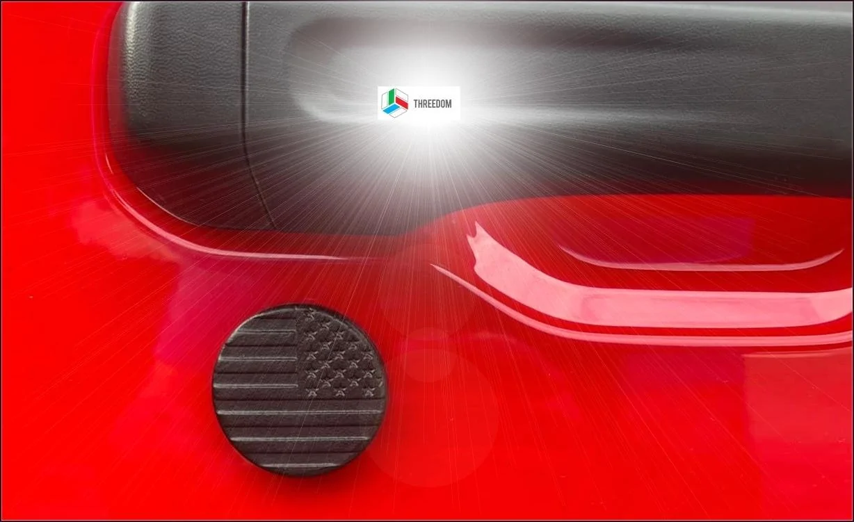 Jeep Gladiator ? Threedom Custom Design Key Lock Caps? FLAG00099