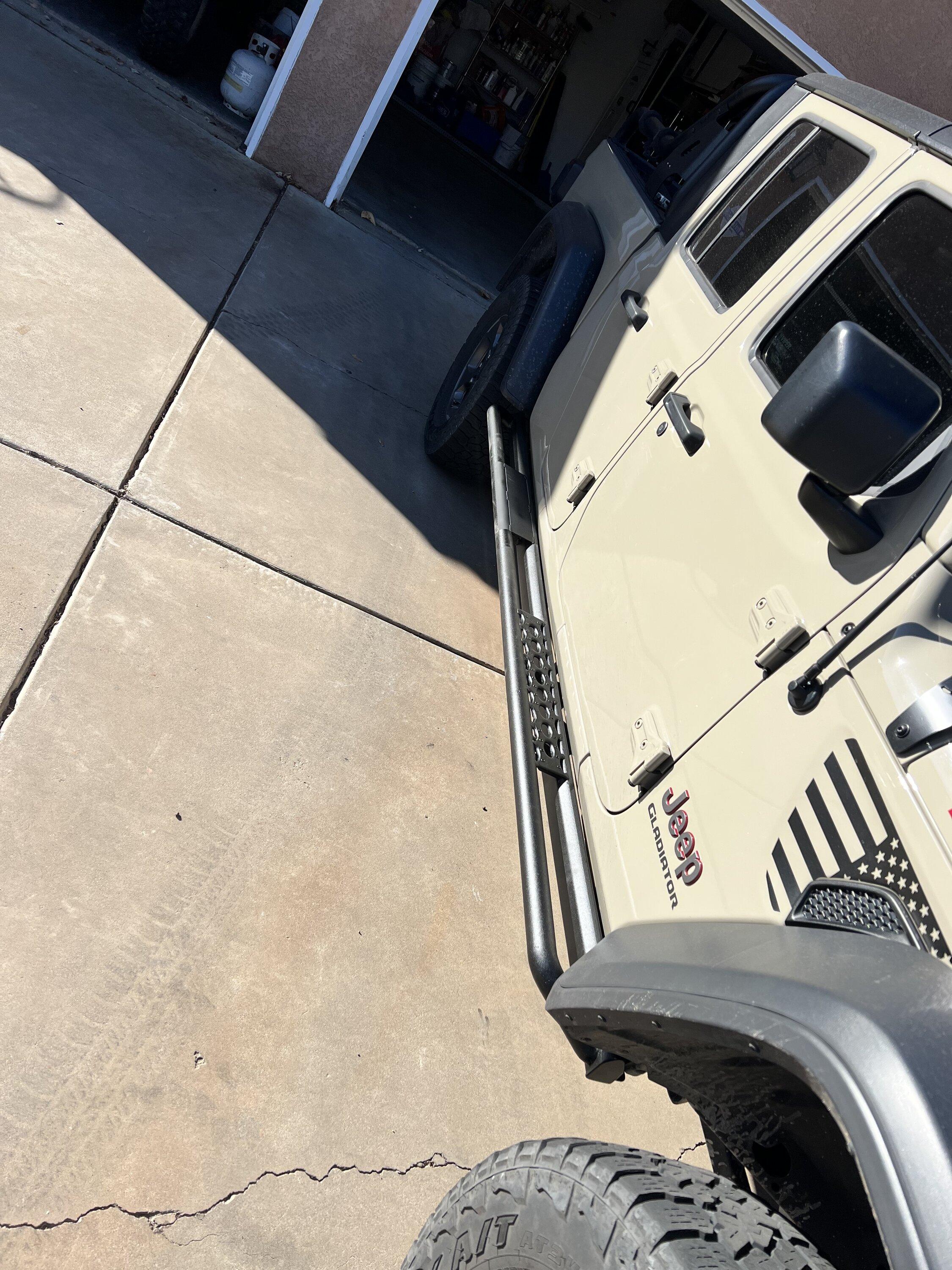 Jeep Gladiator Has anyone modified their Rock Rails by welding on step bars (like this)? AC4DD927-6931-4088-9E4A-EA85703F3D79