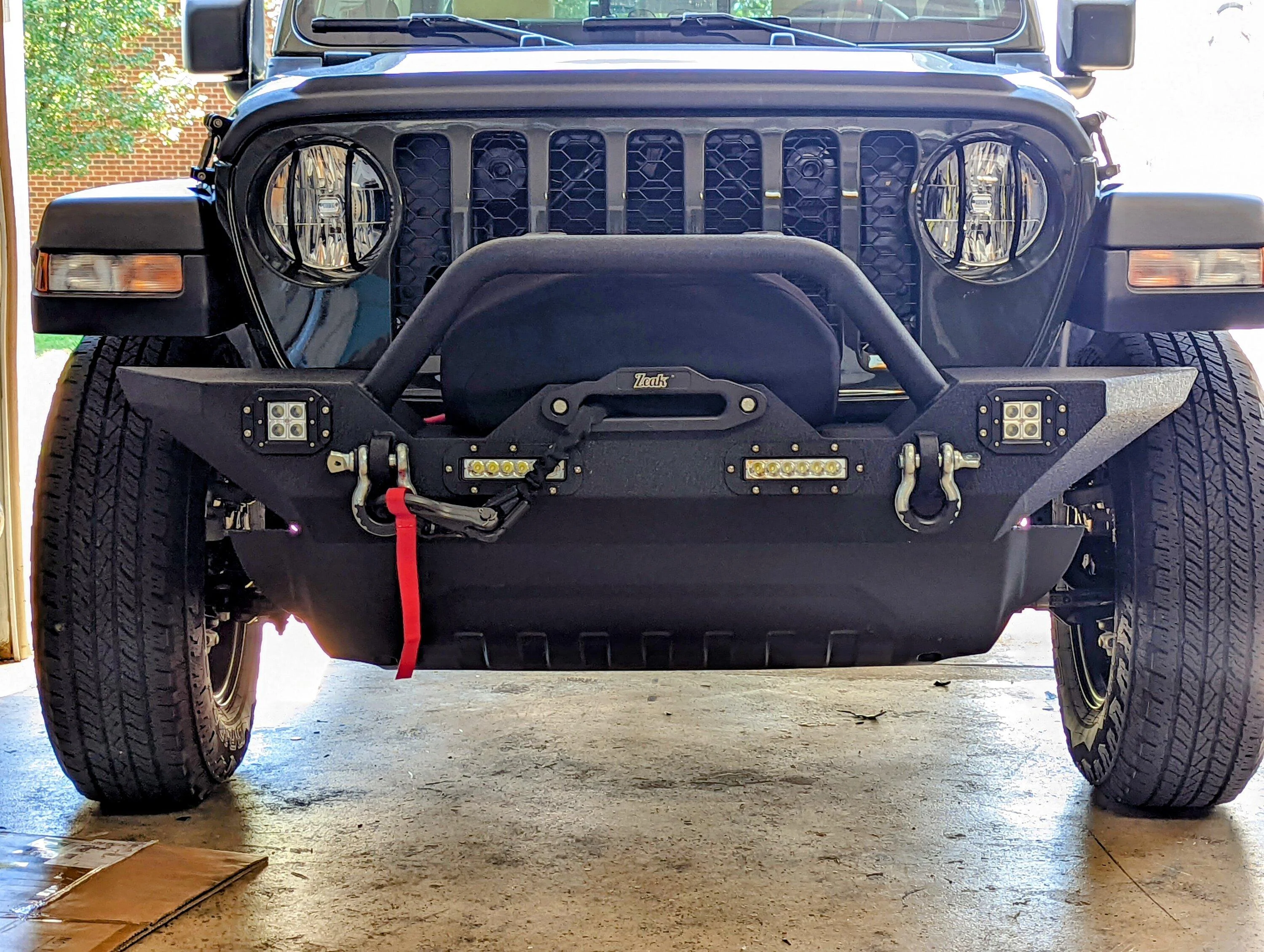 Jeep Gladiator Possibly pointless, MPG  hack for New front bumper & winch PXL_20220807_170602135~2