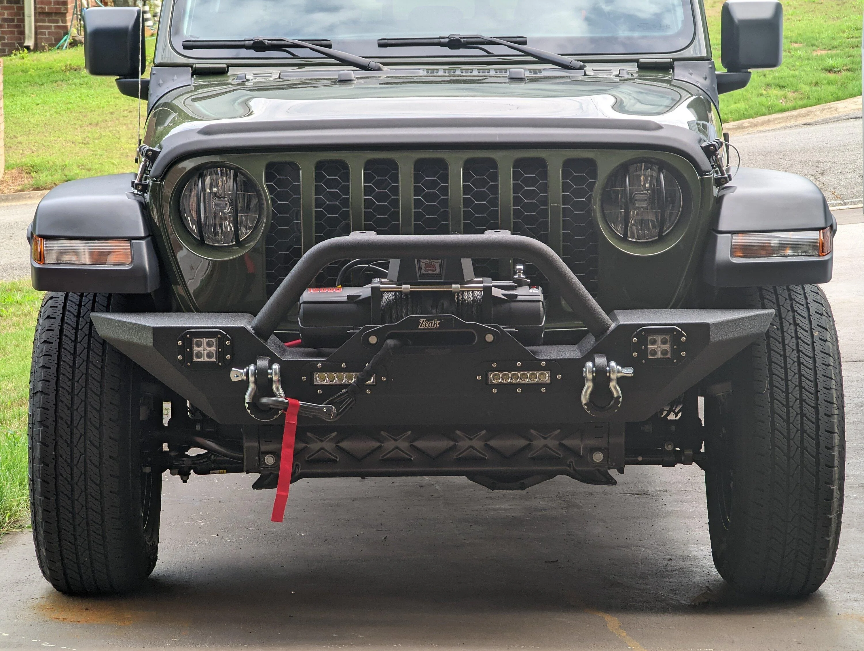 Jeep Gladiator Possibly pointless, MPG  hack for New front bumper & winch PXL_20220801_220106947