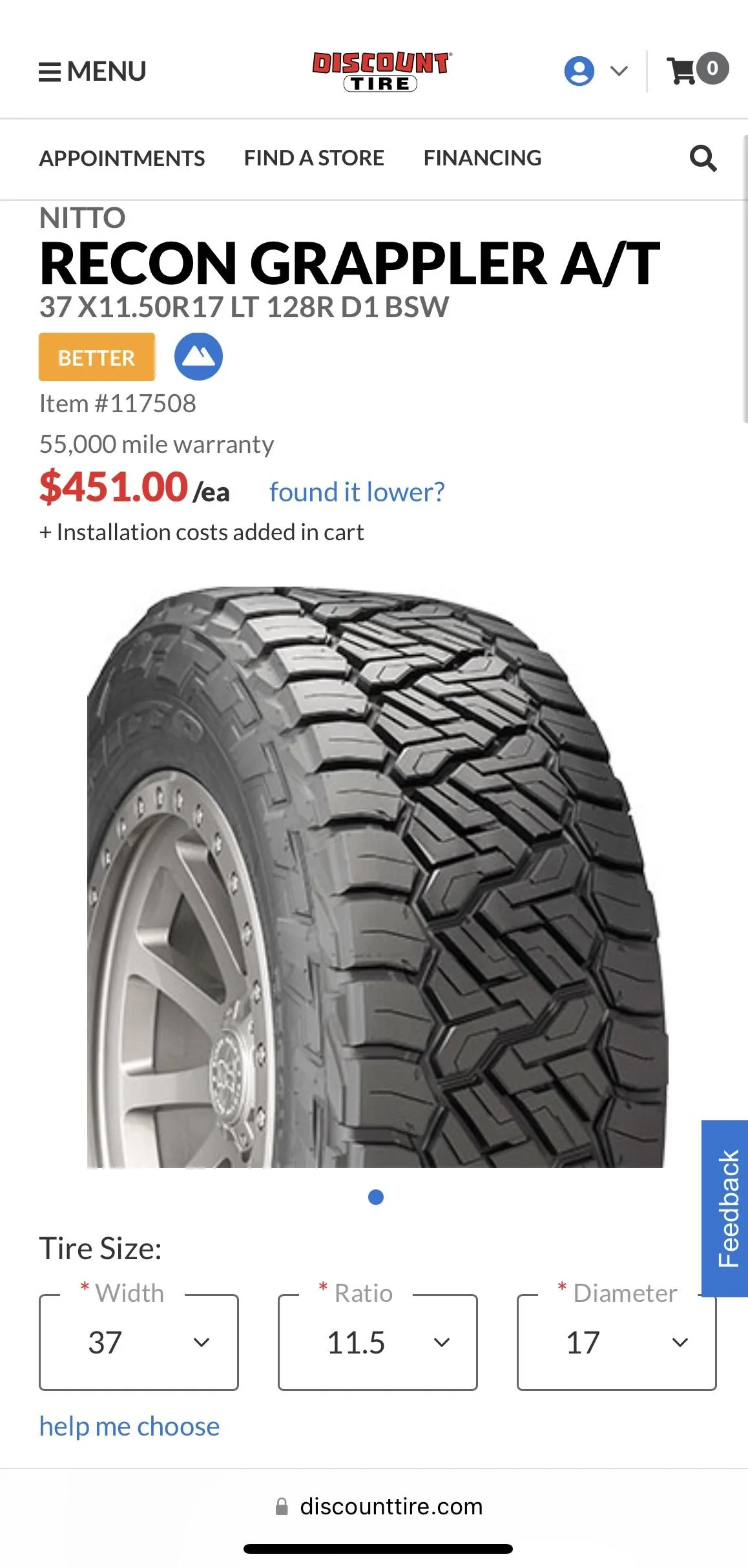 Jeep Gladiator They Do Exist!!! 37X11.50R17 87227570-3B38-43C5-9EA8-DFC018B61A33
