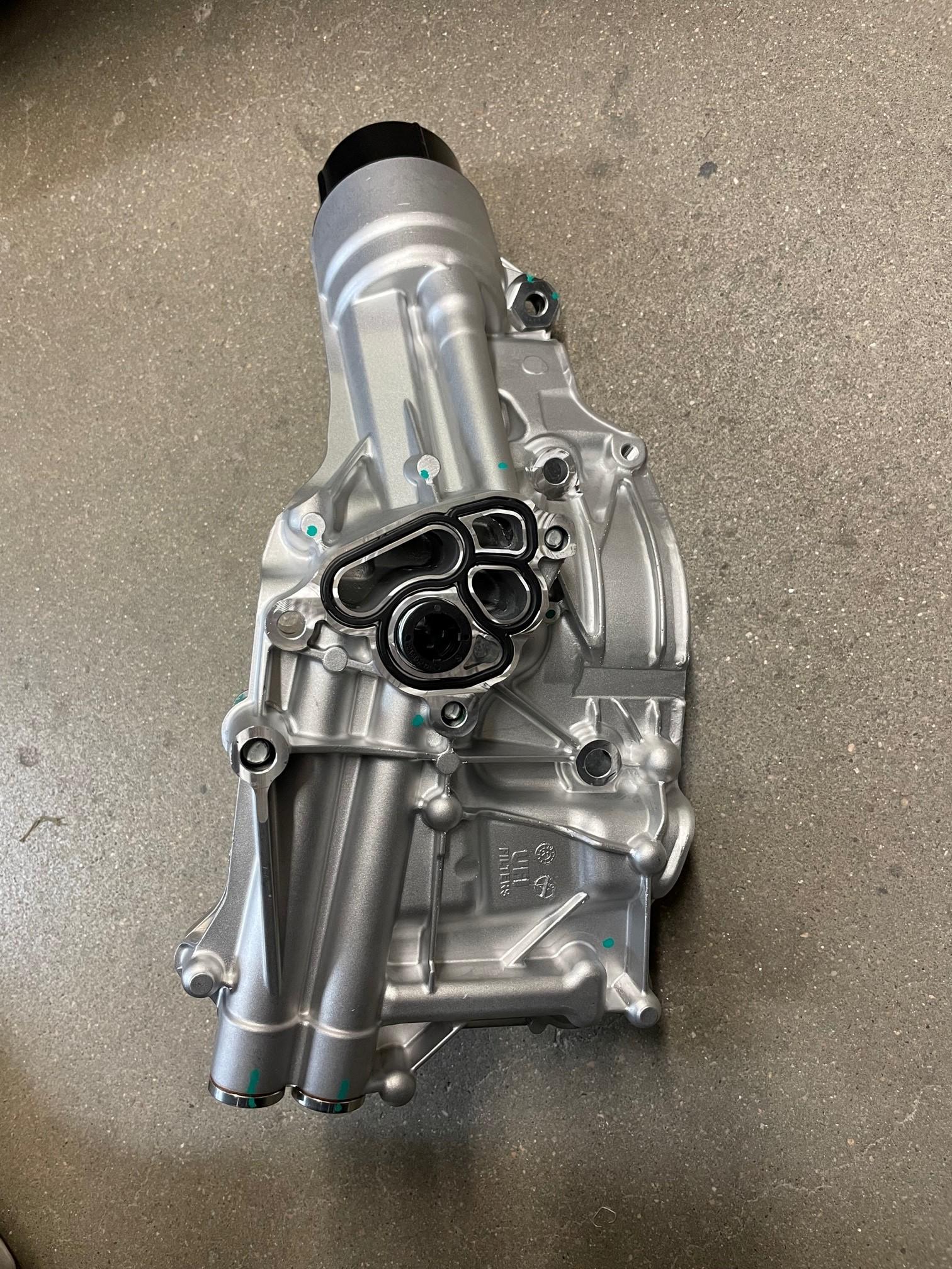 Jeep Gladiator Anatomy of the oil cooler and filter housing. cooler 3