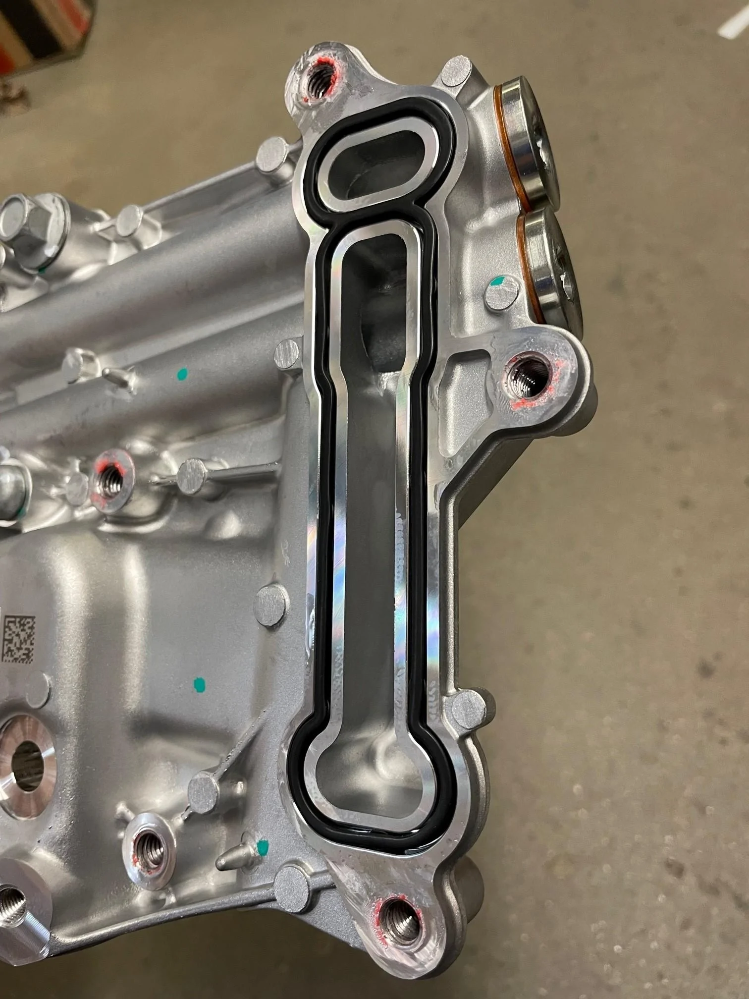 Jeep Gladiator Anatomy of the oil cooler and filter housing. cooler 7