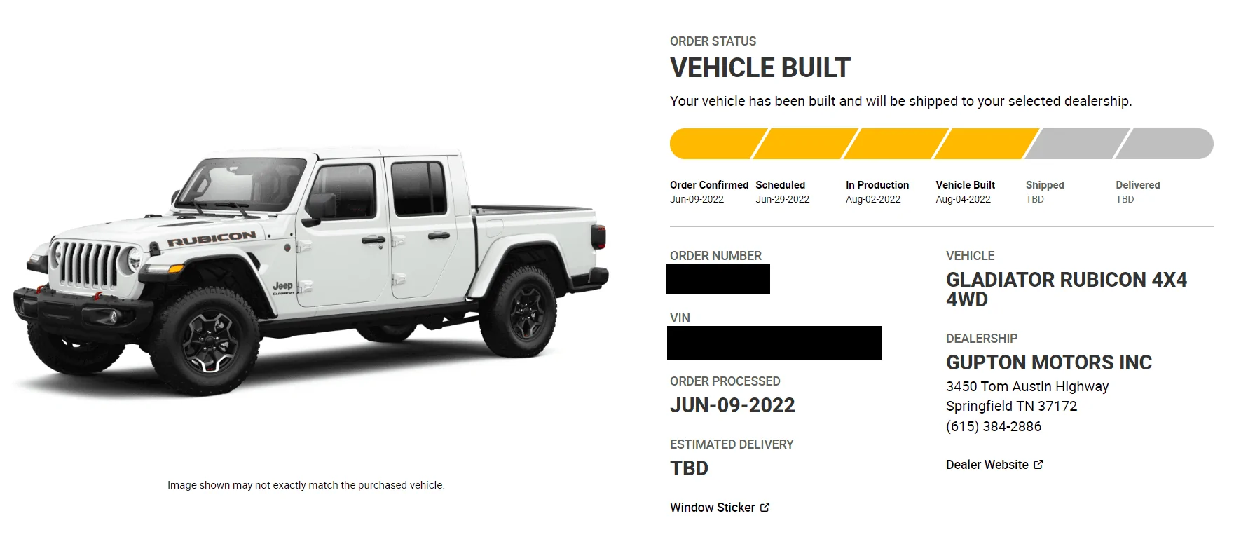 Jeep Gladiator Gupton Motors up to 8% below invoice Screenshot 2022-08-12 074041