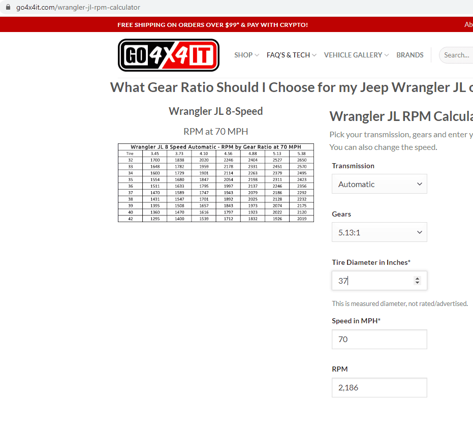 Jeep Gladiator Anybody running 37’s with 5.13s? 5.13 w 37s