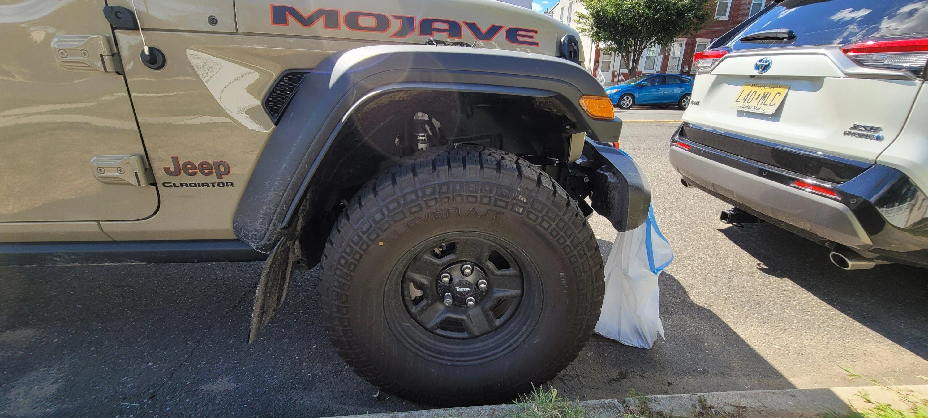 Jeep Gladiator XR flare extensions installed. Cheers to 21Moja 20220812_155952