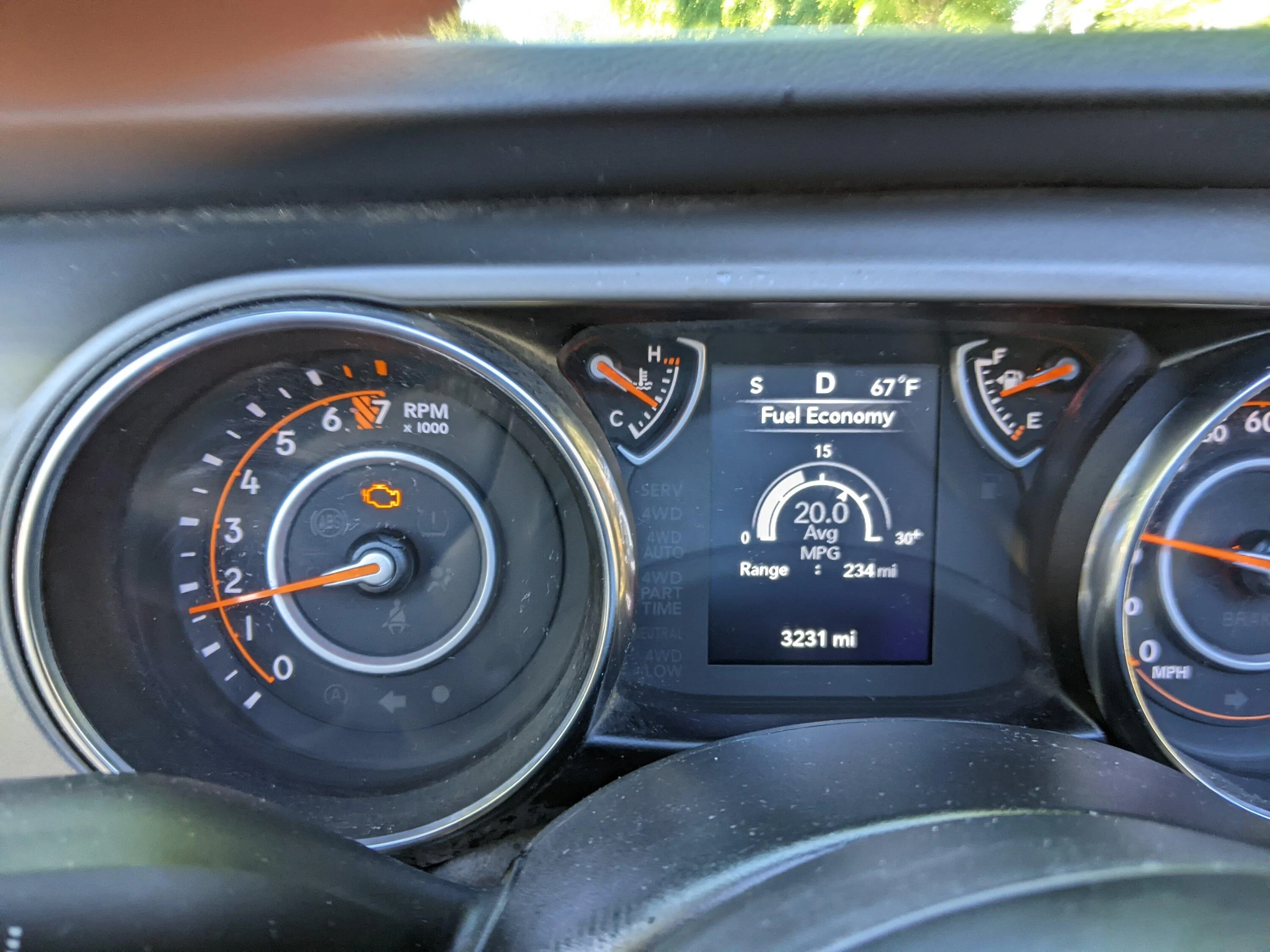 Jeep Gladiator 3200 Miles and 2 month old Jeep Gladiator. Check engine light came on this morning. Not pleased. Sitting at dealership. PXL_20220813_141528747.MP