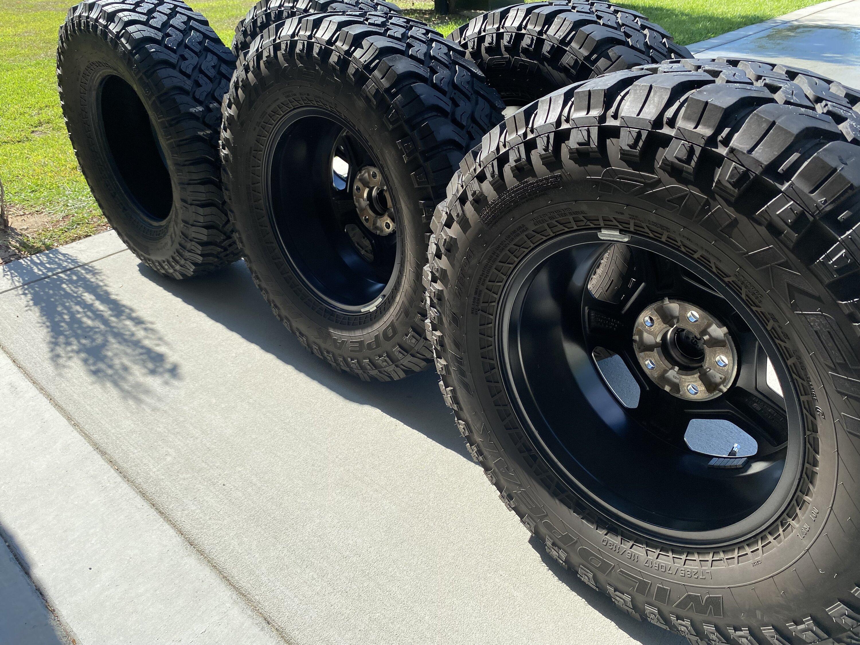 Jeep Gladiator Rubicon wheel and tire take offs $600 OBO Tires Back