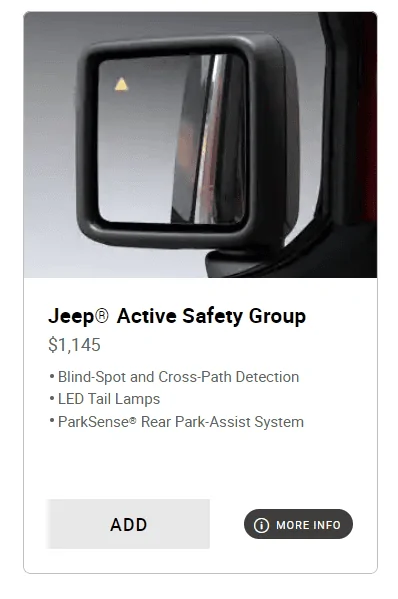 Jeep Gladiator HEADS UP... NO ADAPTIVE CRUISE CONTROL Captur