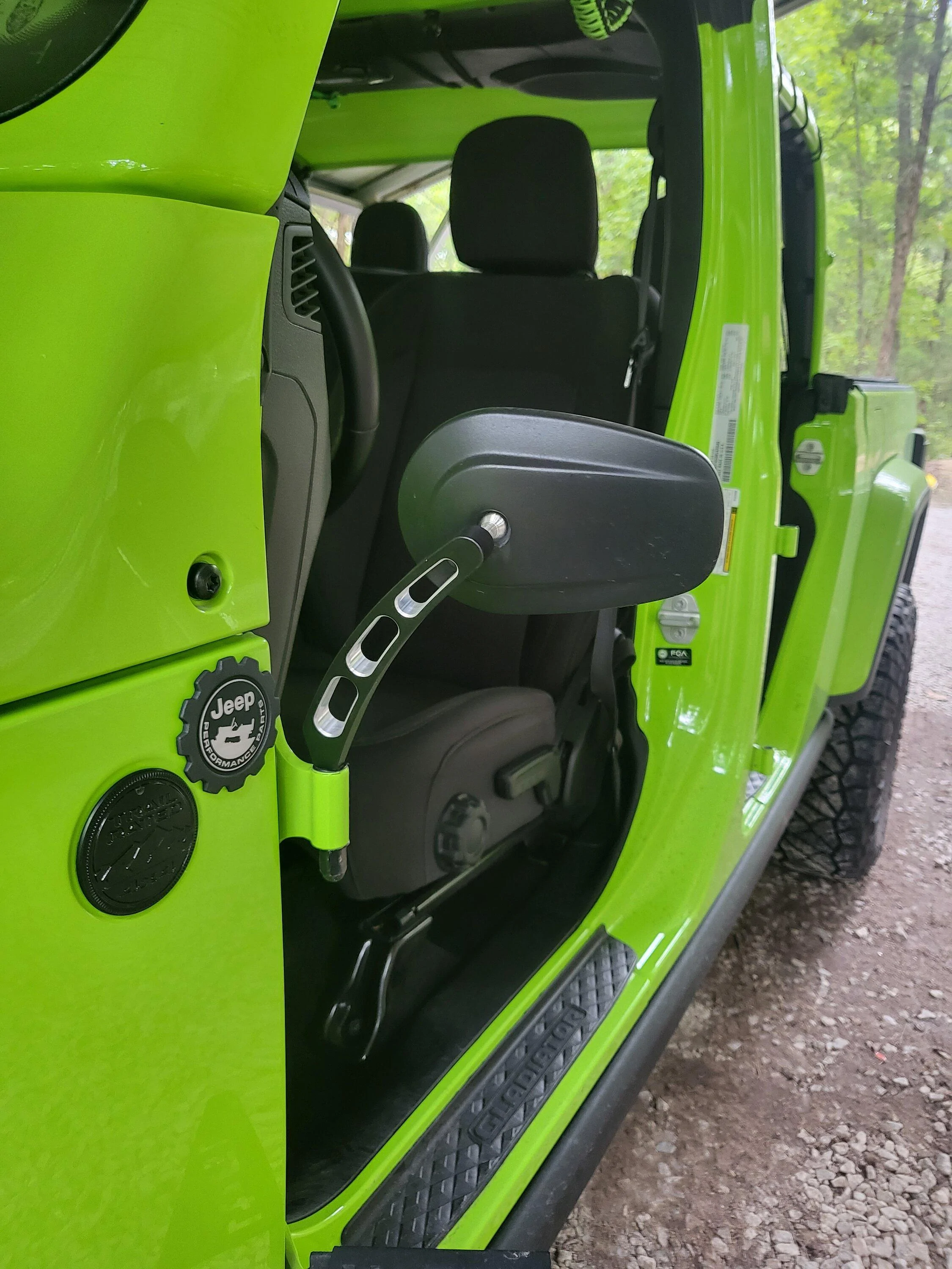 Jeep Gladiator Door Off Mirror Options 20220816_164337