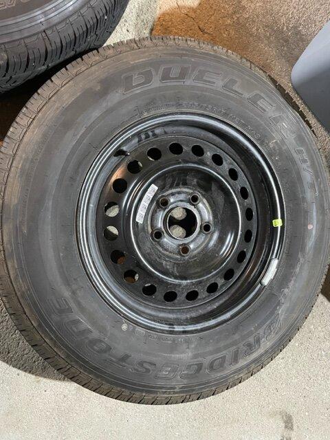 Jeep Gladiator Gladiator Gloss Black Mopar Wheels with H/T Dueler Tires/TPMS/Steel Spare $400 OBO IMG_2777