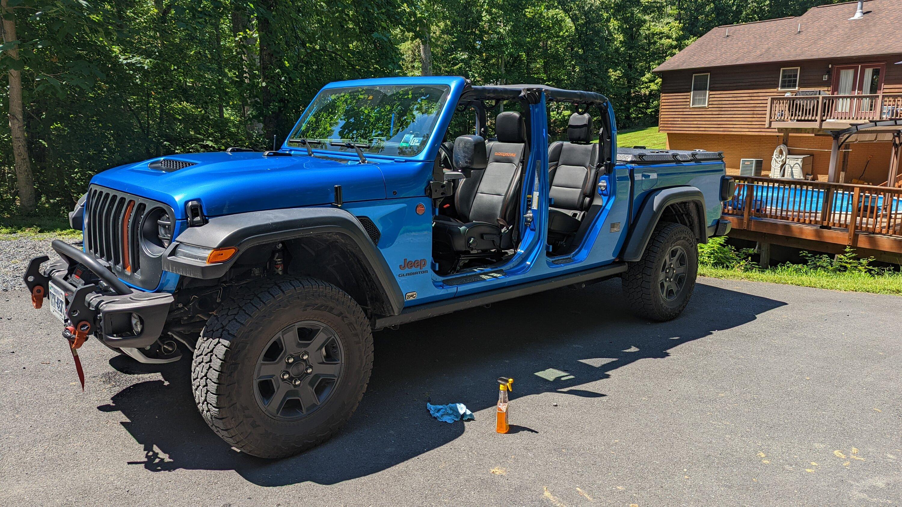 Jeep Gladiator My 2022 Hydro Blue Mojave Log - Jack of All Trades PXL_20220818_173048541